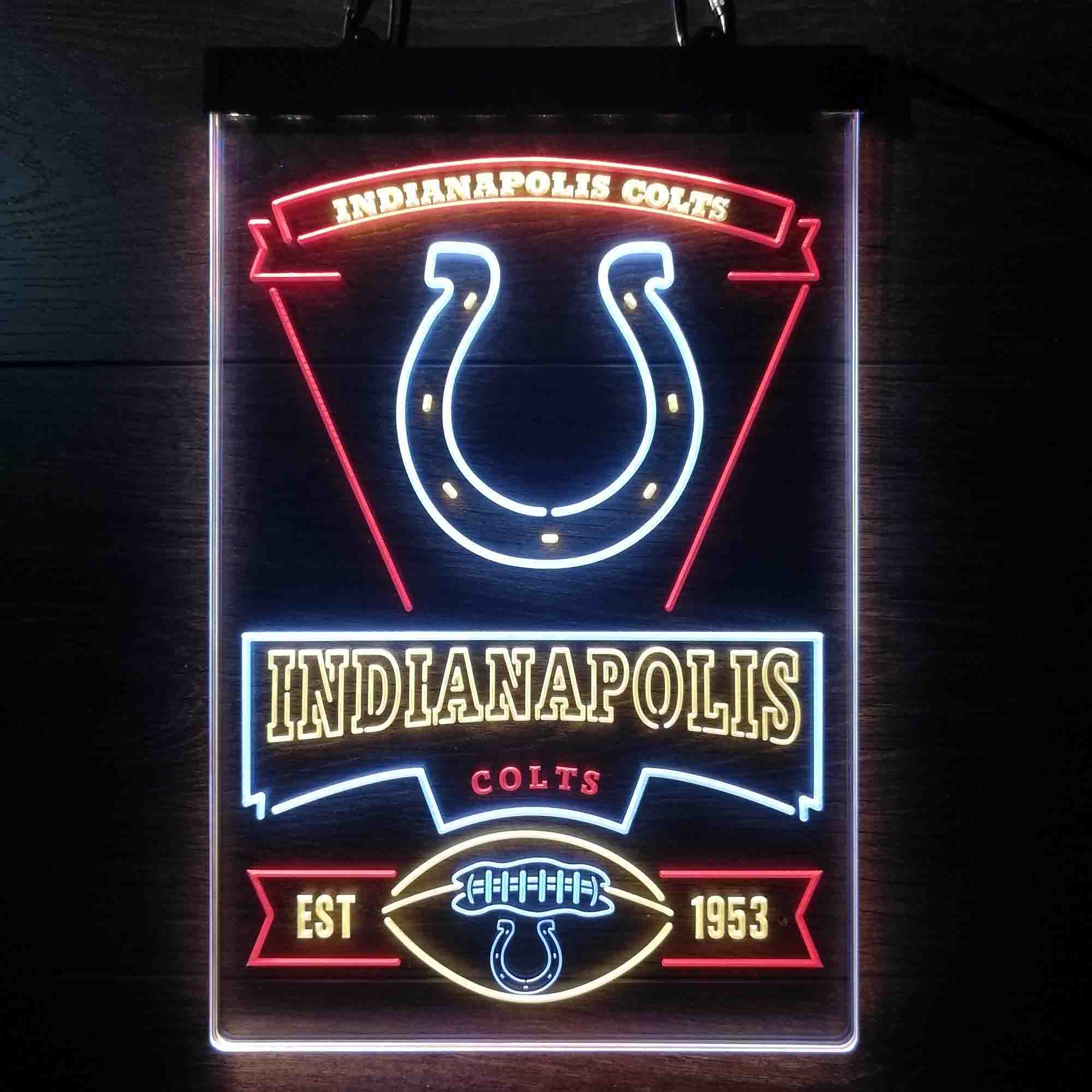 Indianapolis Colts Neon LED Sign 3 Colors - Image 12