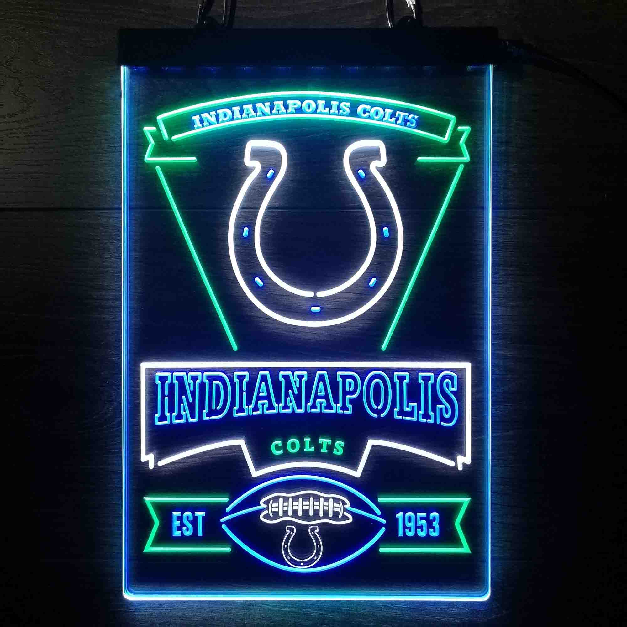 Indianapolis Colts Neon LED Sign 3 Colors - Image 7