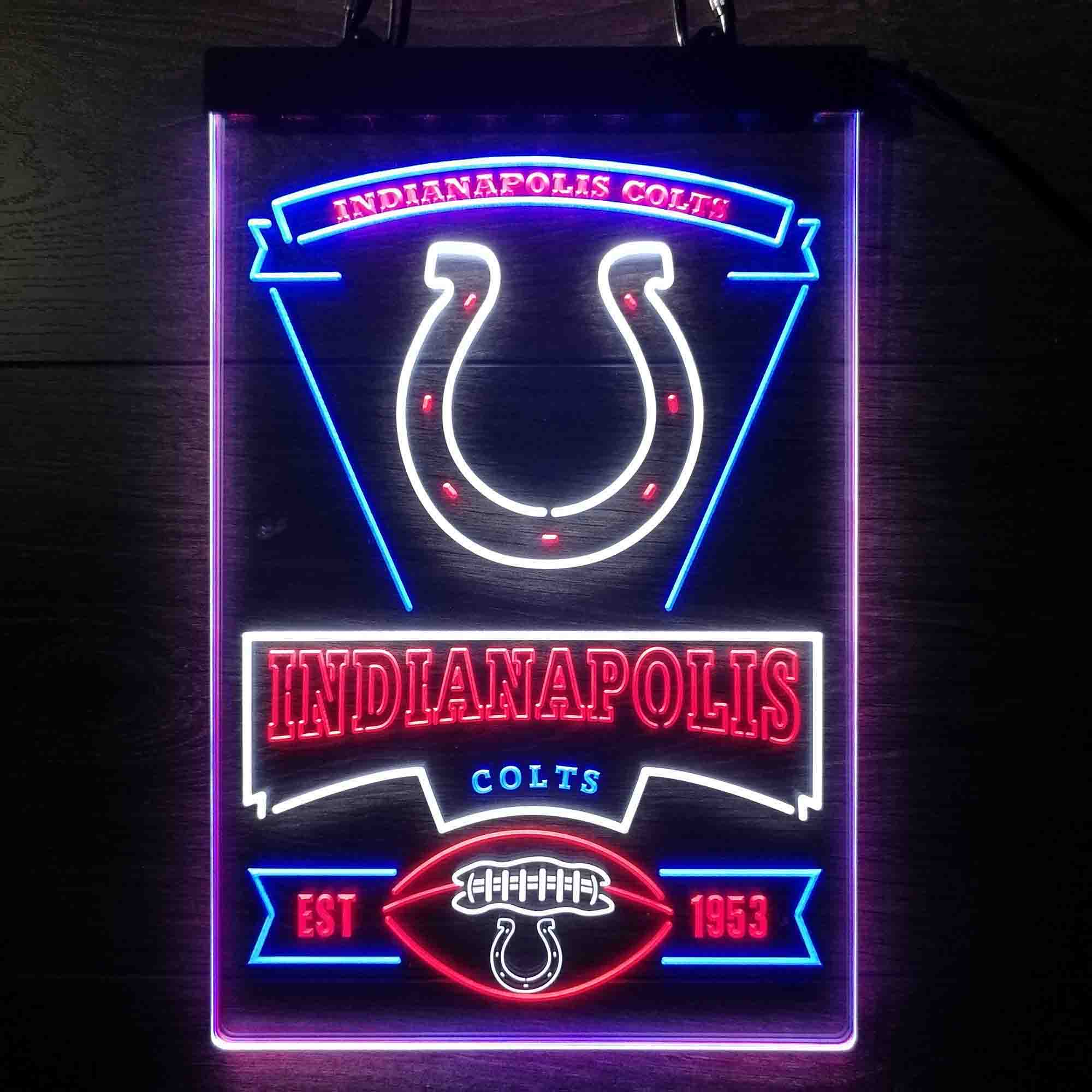 Indianapolis Colts Neon LED Sign 3 Colors - Image 9