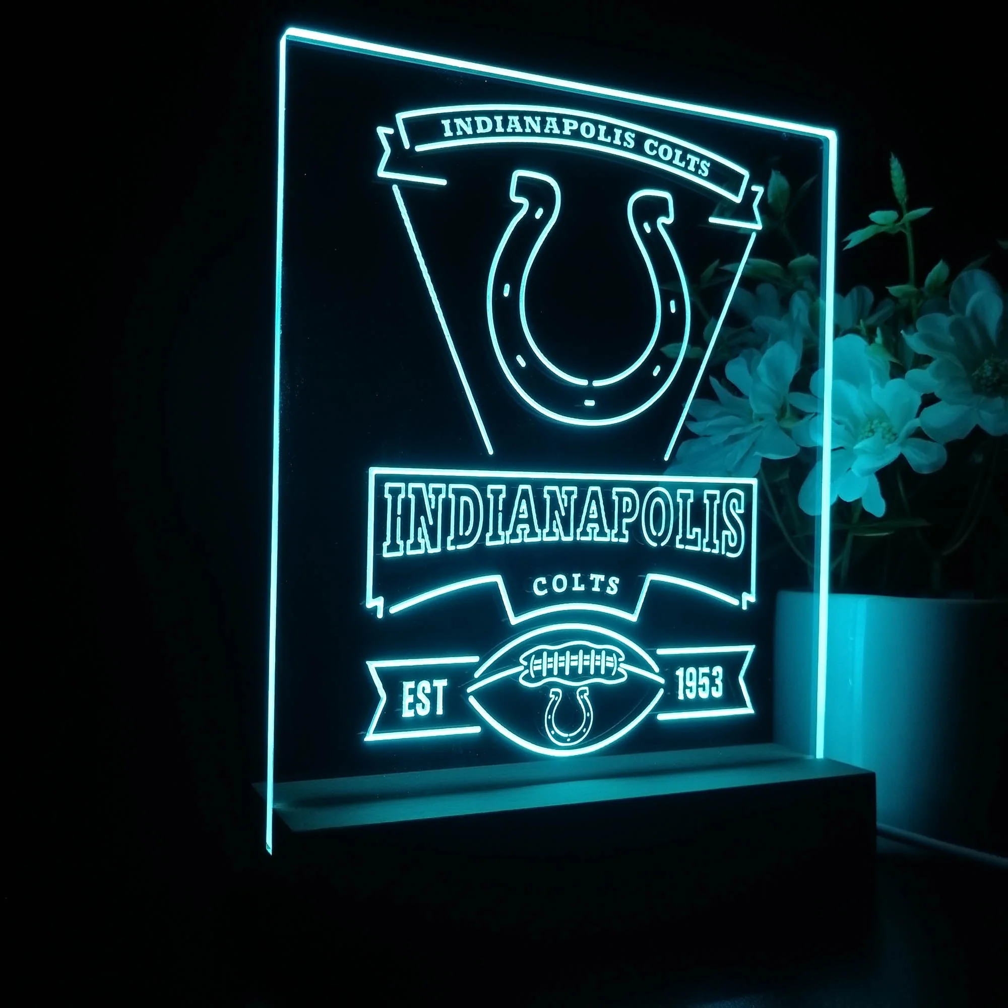 Indianapolis Colts Souvenir Neon Sign Pub Bar Lamp - Image 7