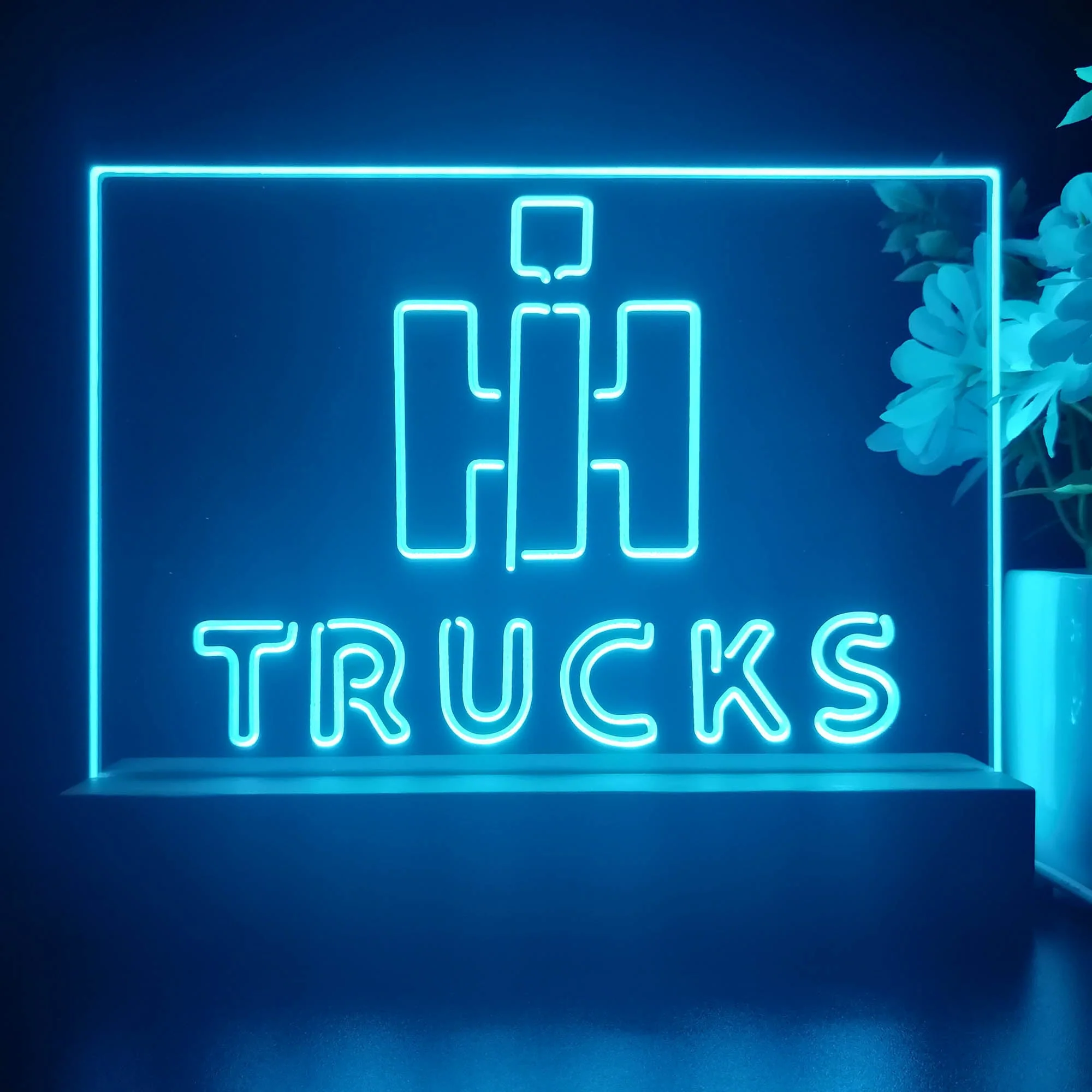 International Harvester Trucks 3D Illusion Night Light Desk Lamp