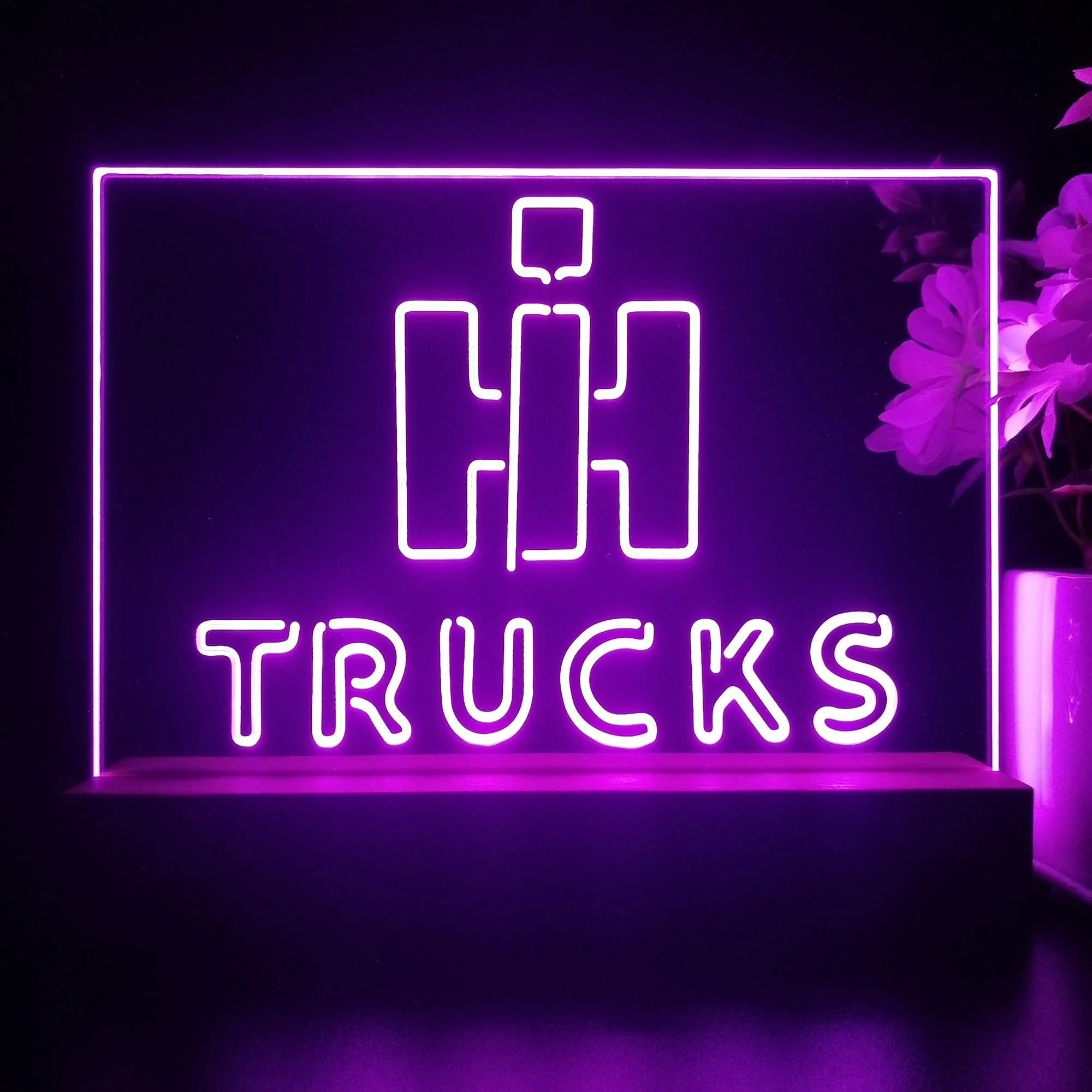 International Harvester Trucks 3D Illusion Night Light Desk Lamp - Image 4