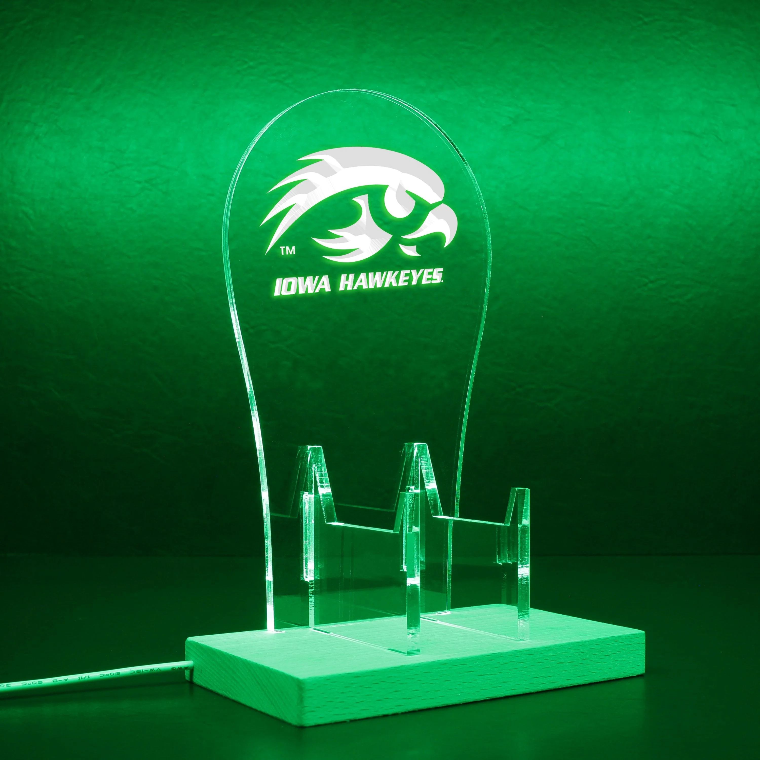 Iowa Hawkeyes Football LED Gaming Headset Controller Stand - Image 9