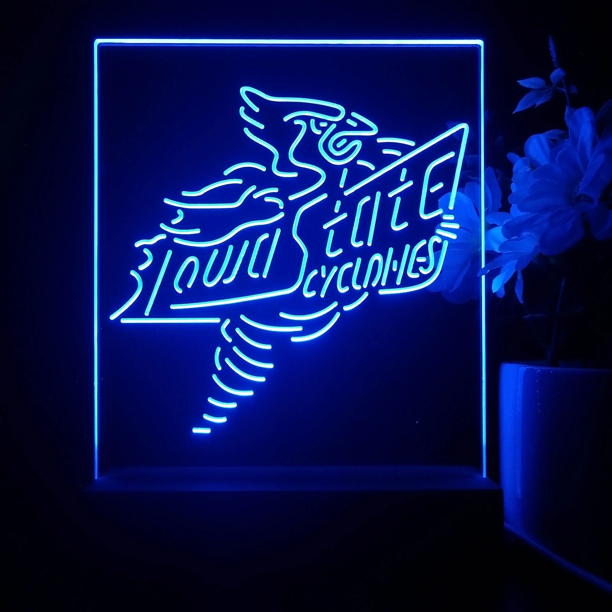 Iowa State Cyclones Souvenir 3D Illusion Night Light Desk Lamp