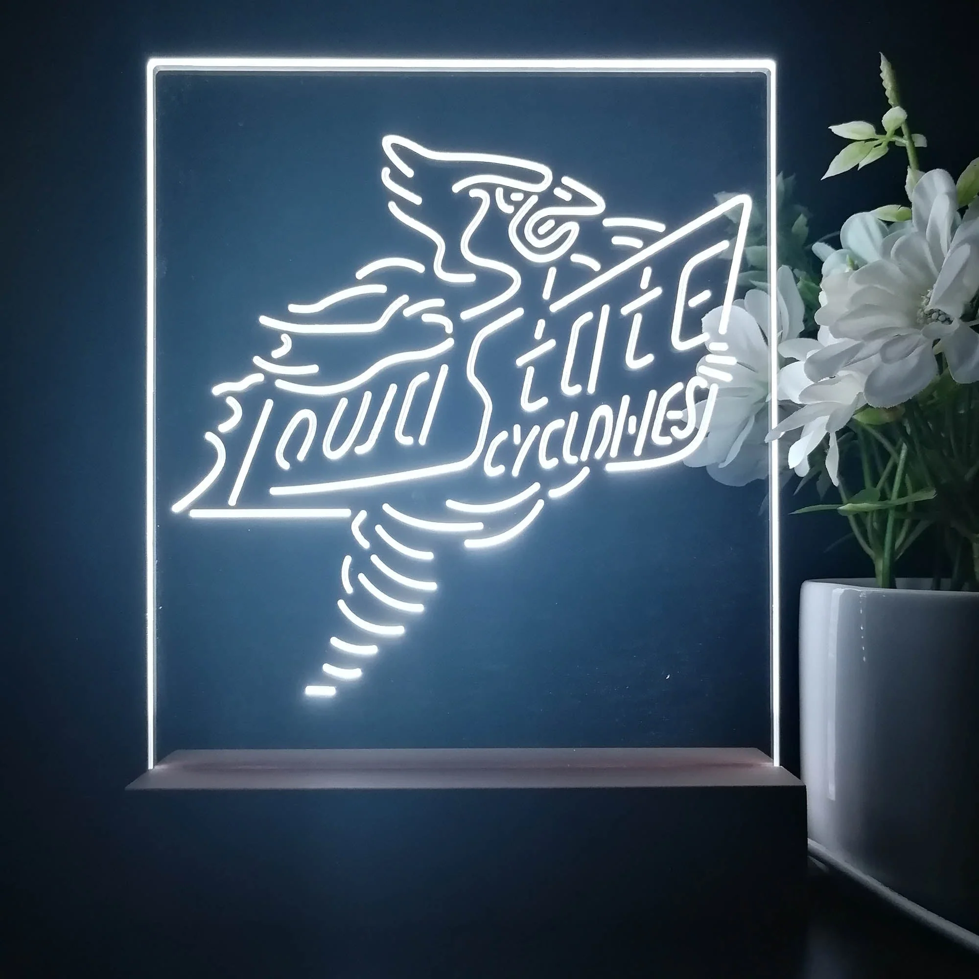 Iowa State Cyclones Souvenir 3D Illusion Night Light Desk Lamp - Image 2