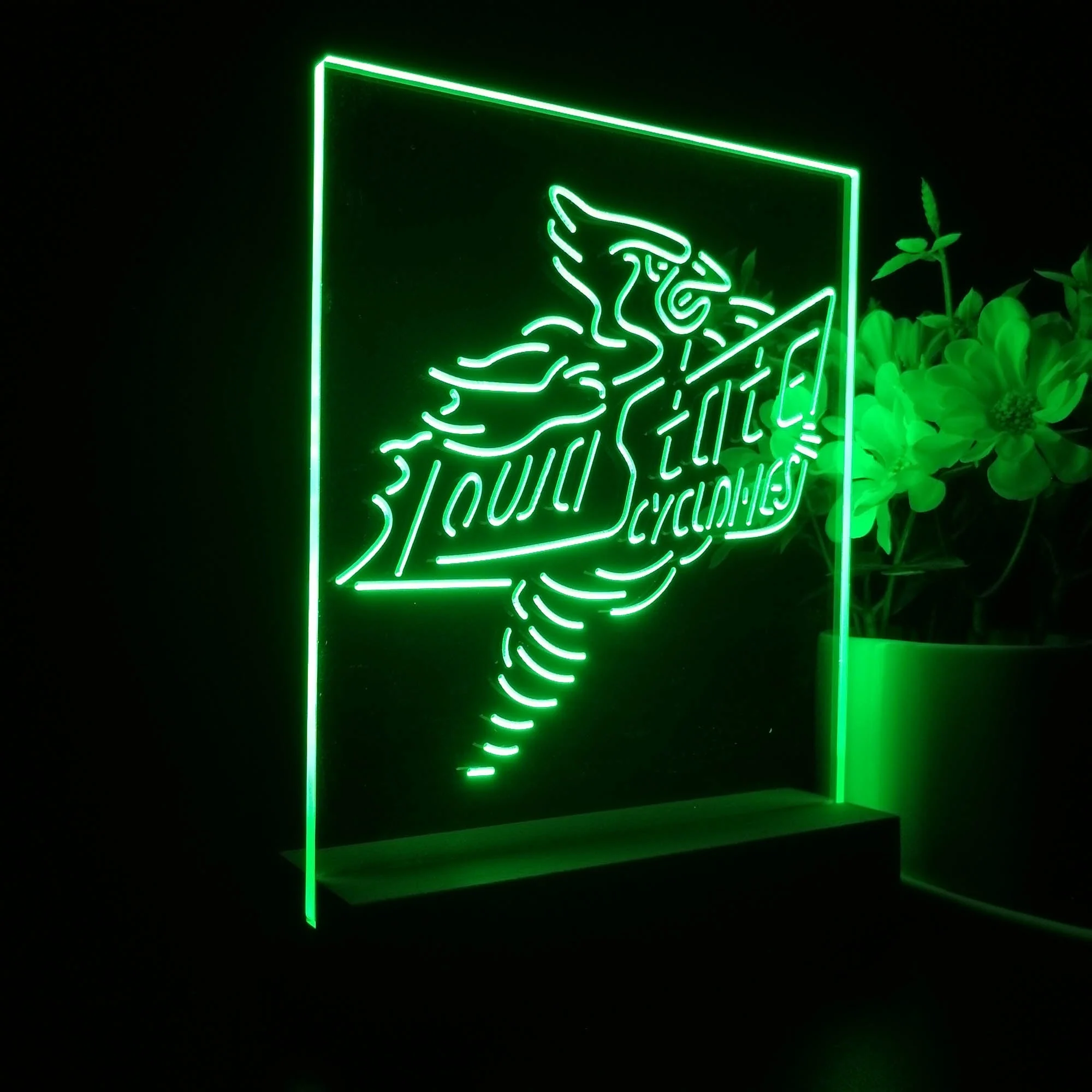 Iowa State Cyclones Souvenir 3D Illusion Night Light Desk Lamp - Image 5