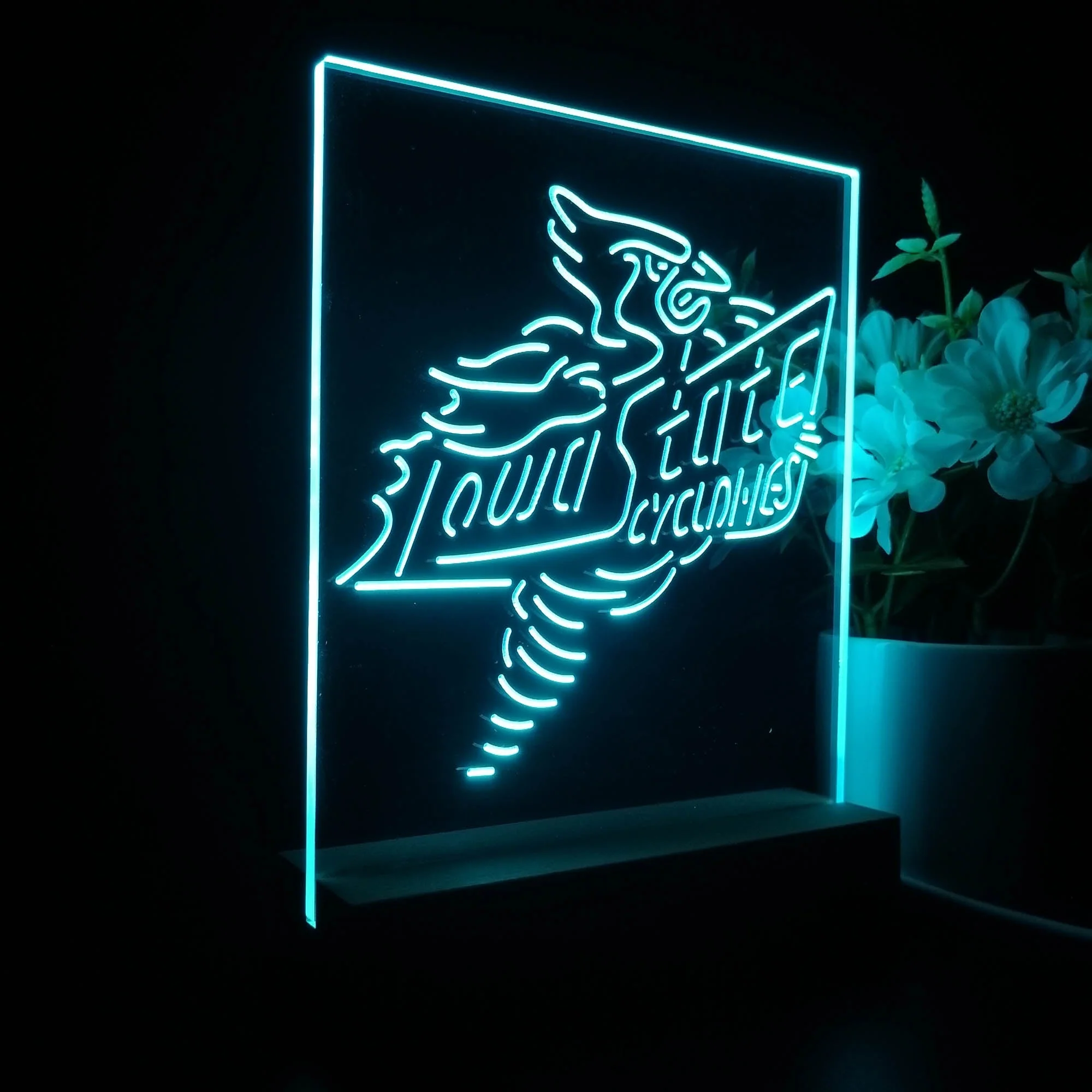 Iowa State Cyclones Souvenir 3D Illusion Night Light Desk Lamp - Image 6