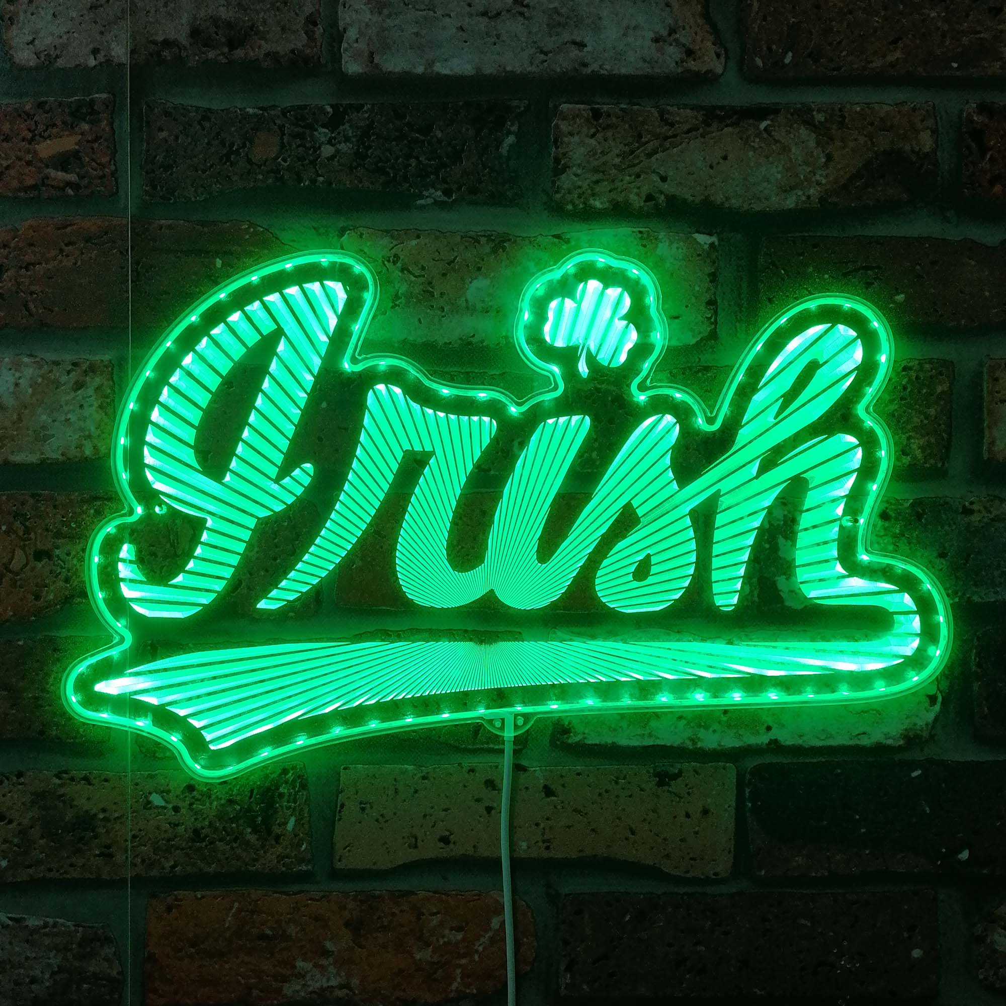 Irish Baseball Neon LED Sign with Dynamic RGB Colors - Image 6