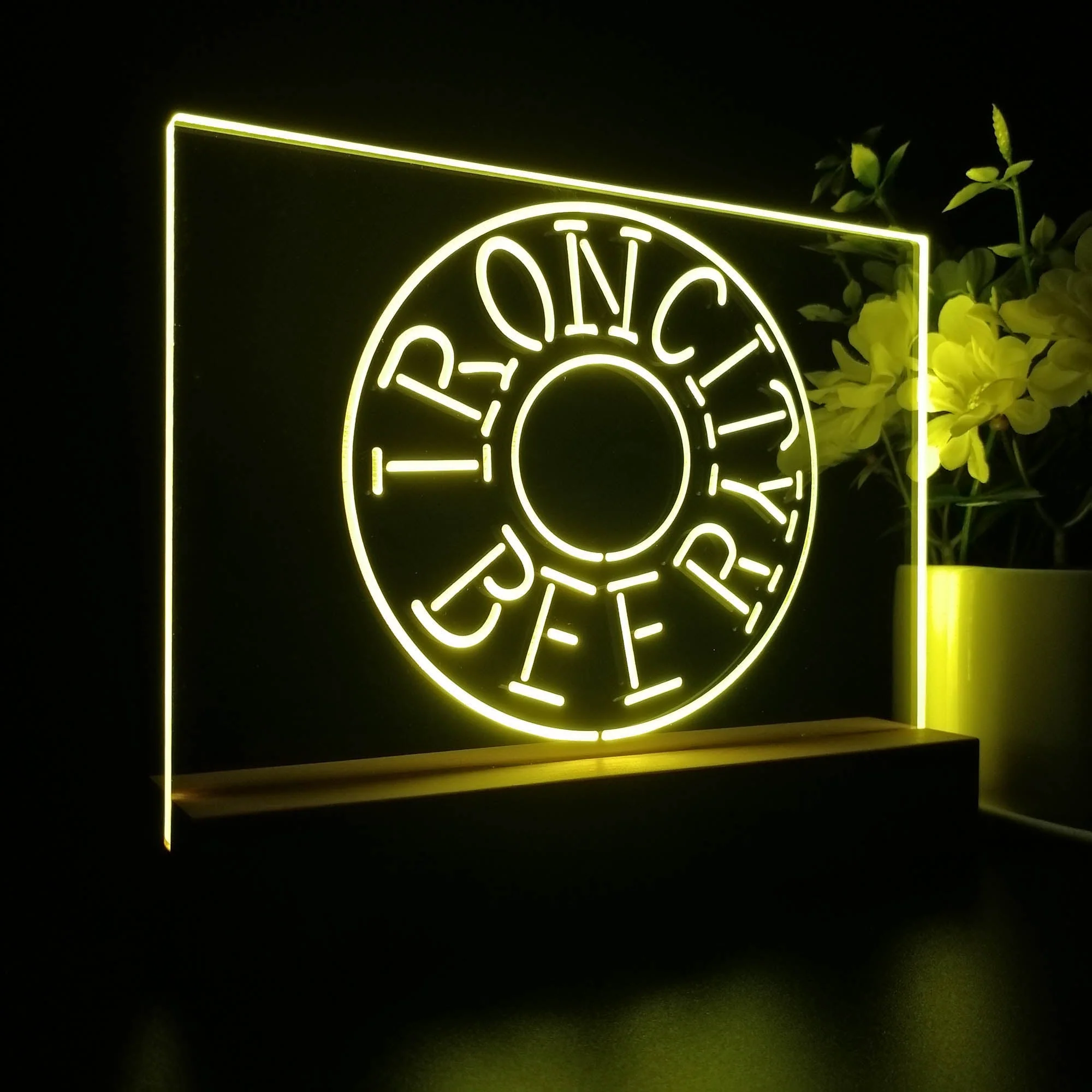 Iron City Beer Neon Sign Pub Bar Lamp - Image 5