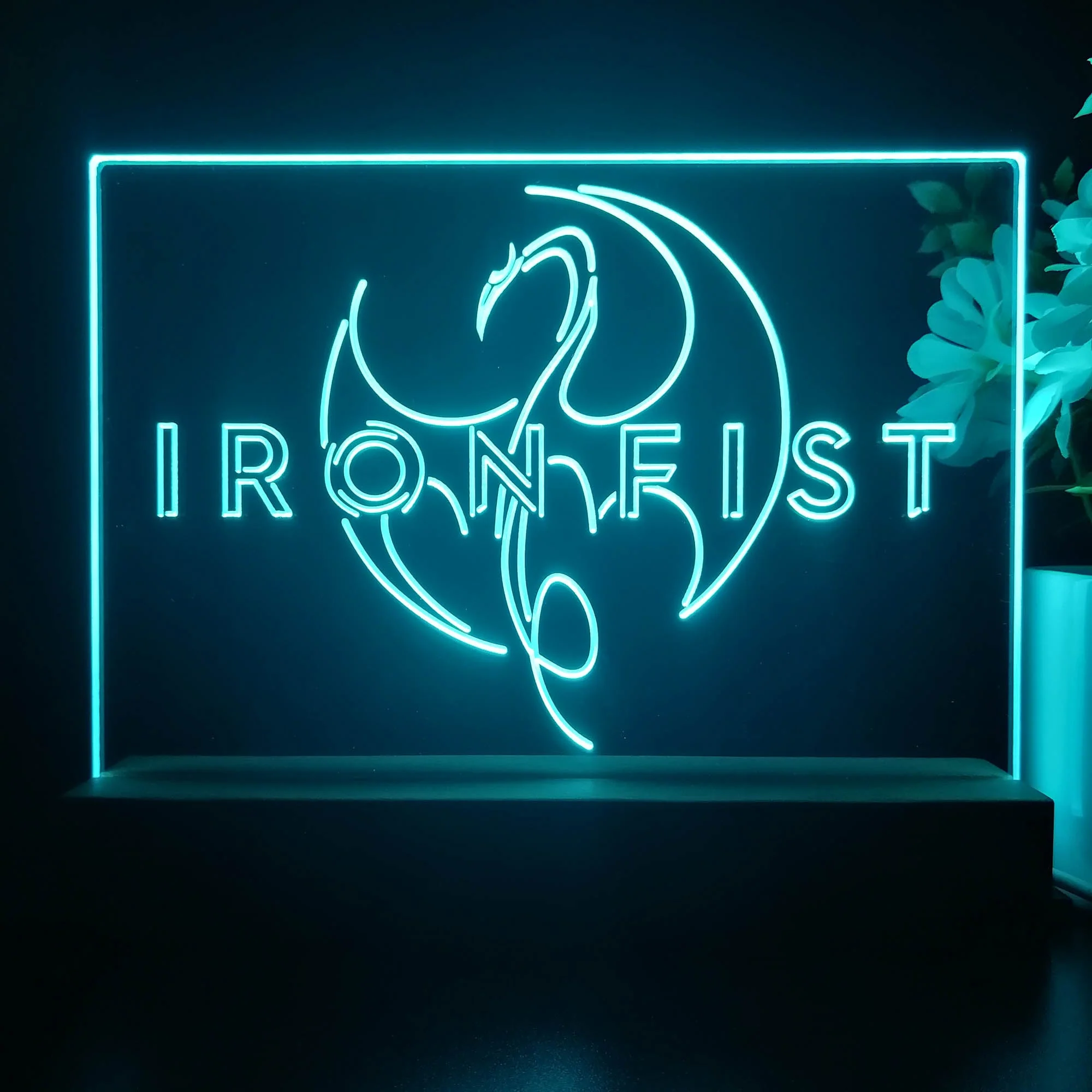 Iron Fist 3D Illusion Night Light Desk Lamp - Image 4