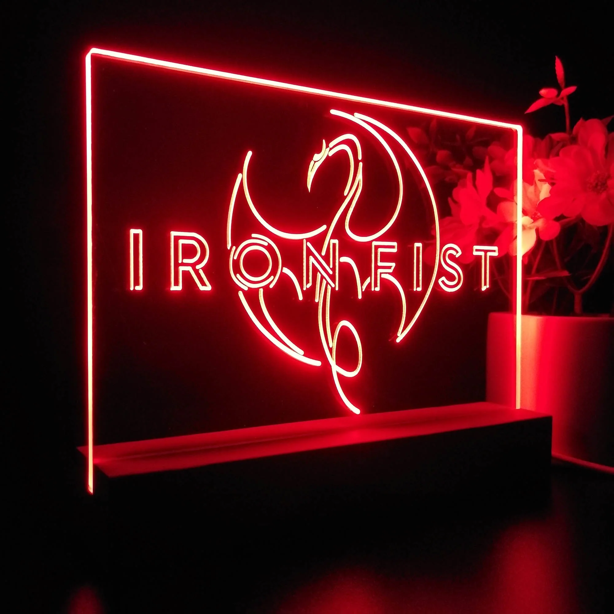 Iron Fist 3D Illusion Night Light Desk Lamp - Image 5