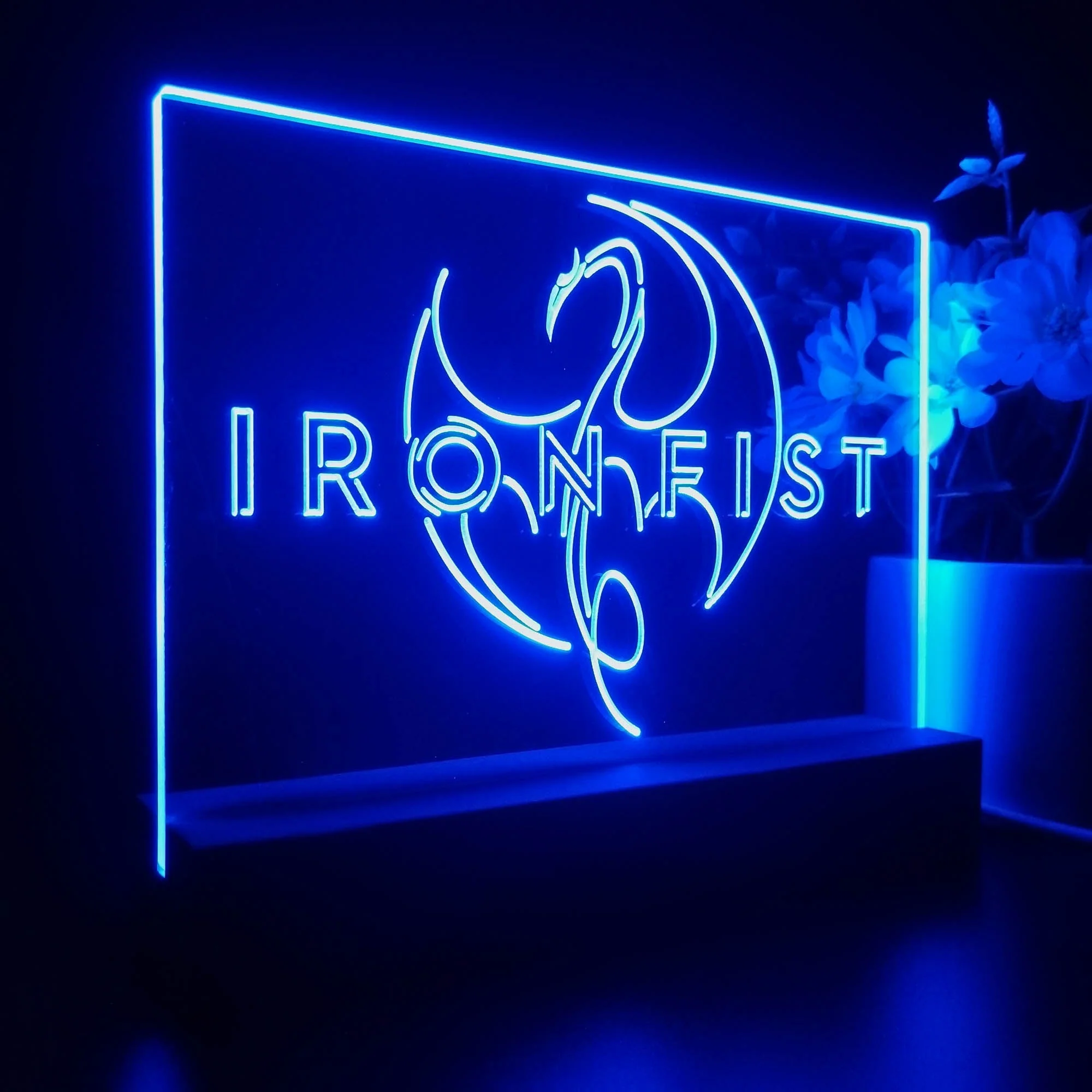 Iron Fist 3D Illusion Night Light Desk Lamp - Image 6