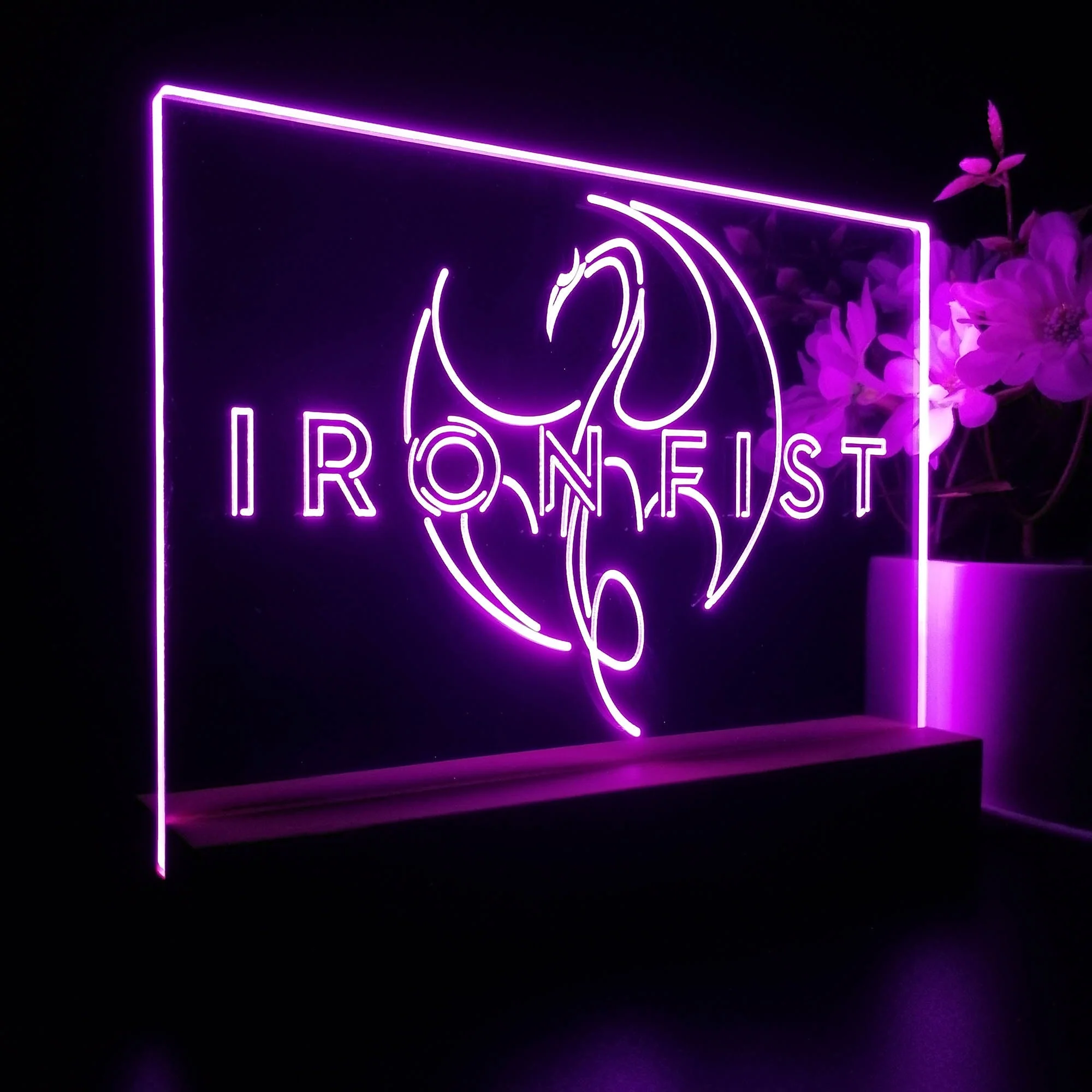Iron Fist 3D Illusion Night Light Desk Lamp - Image 7