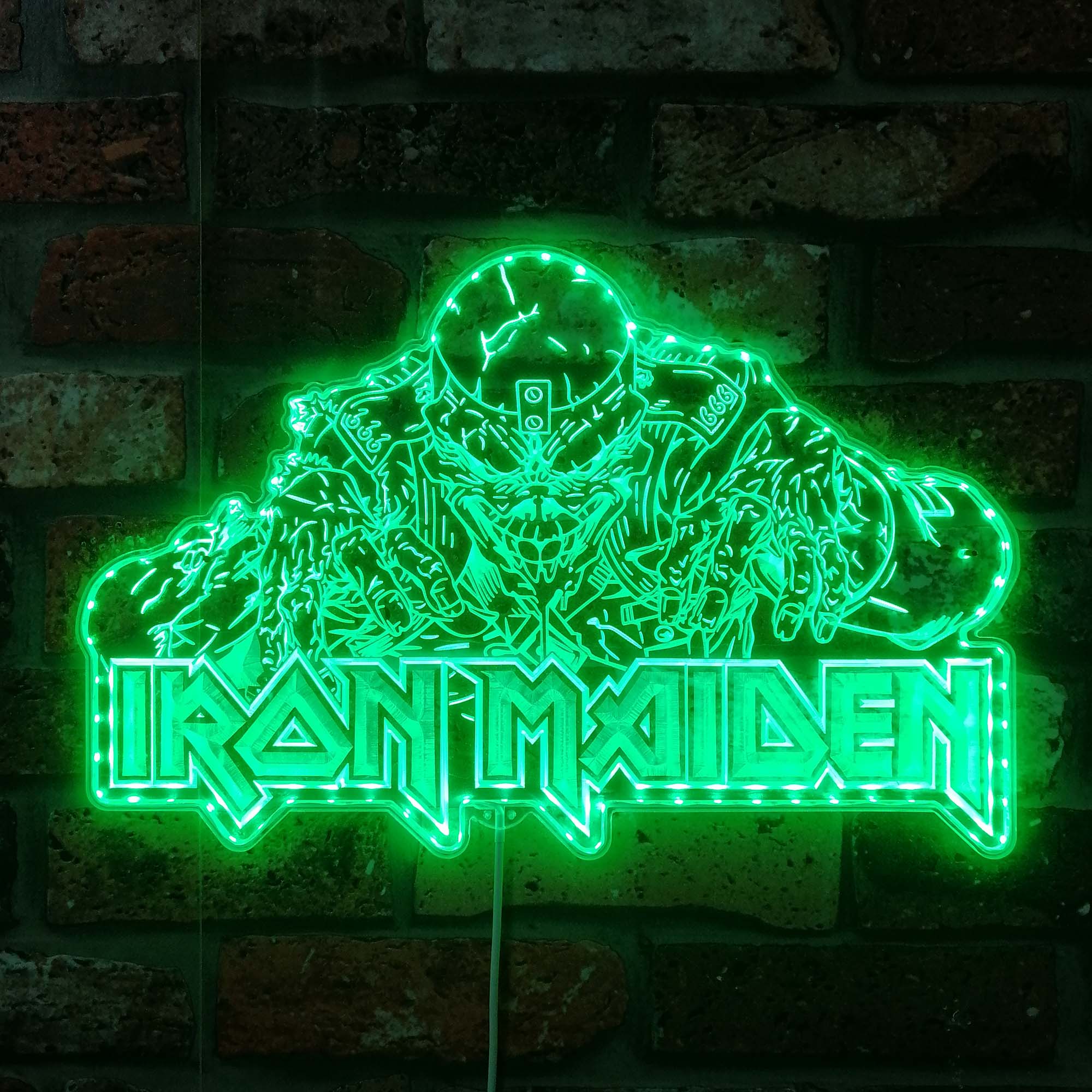 Iron Maiden Neon LED Sign with Dynamic RGB Colors - Image 4