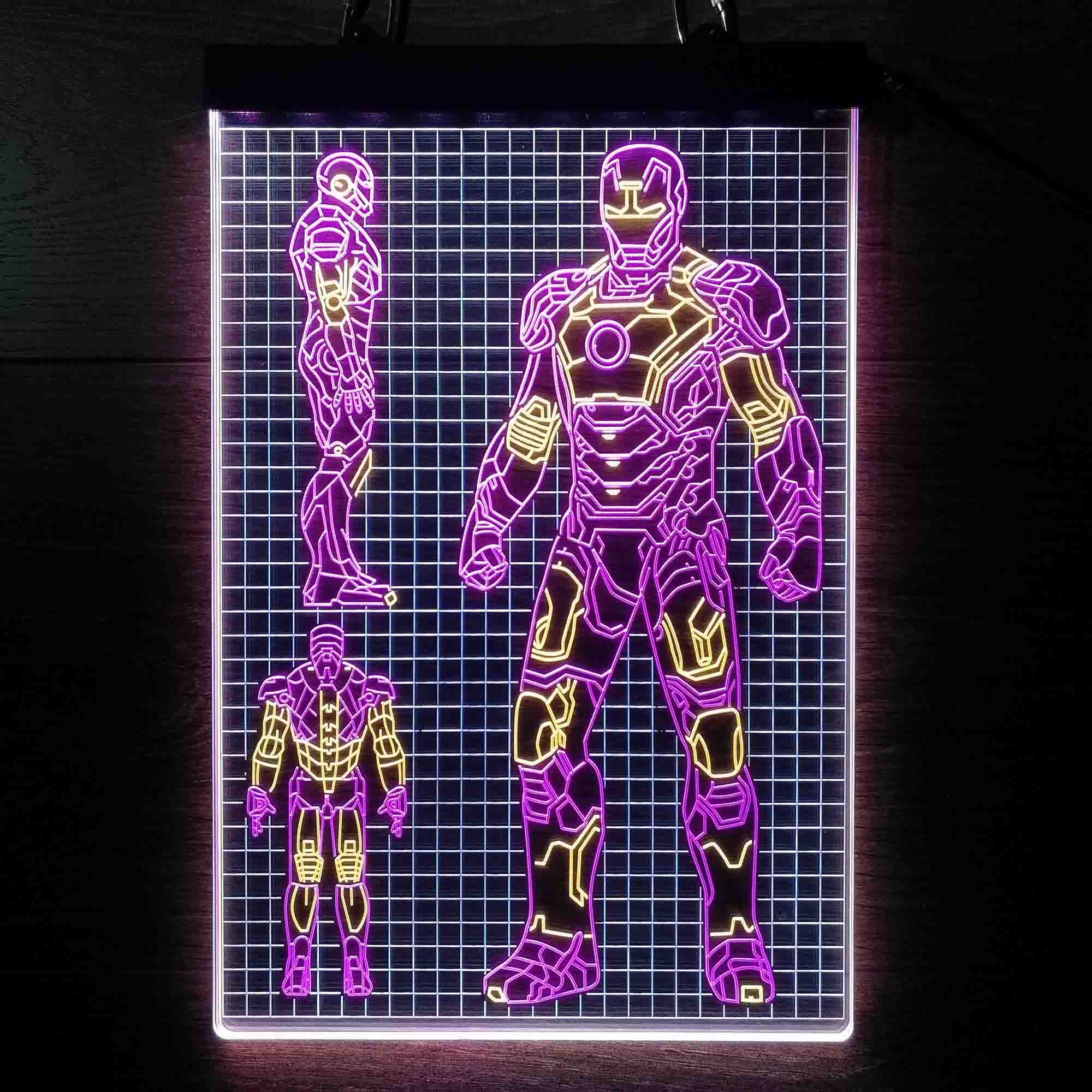 Iron Man Avengers MK43 Neon LED Sign 3 Colors - Image 2