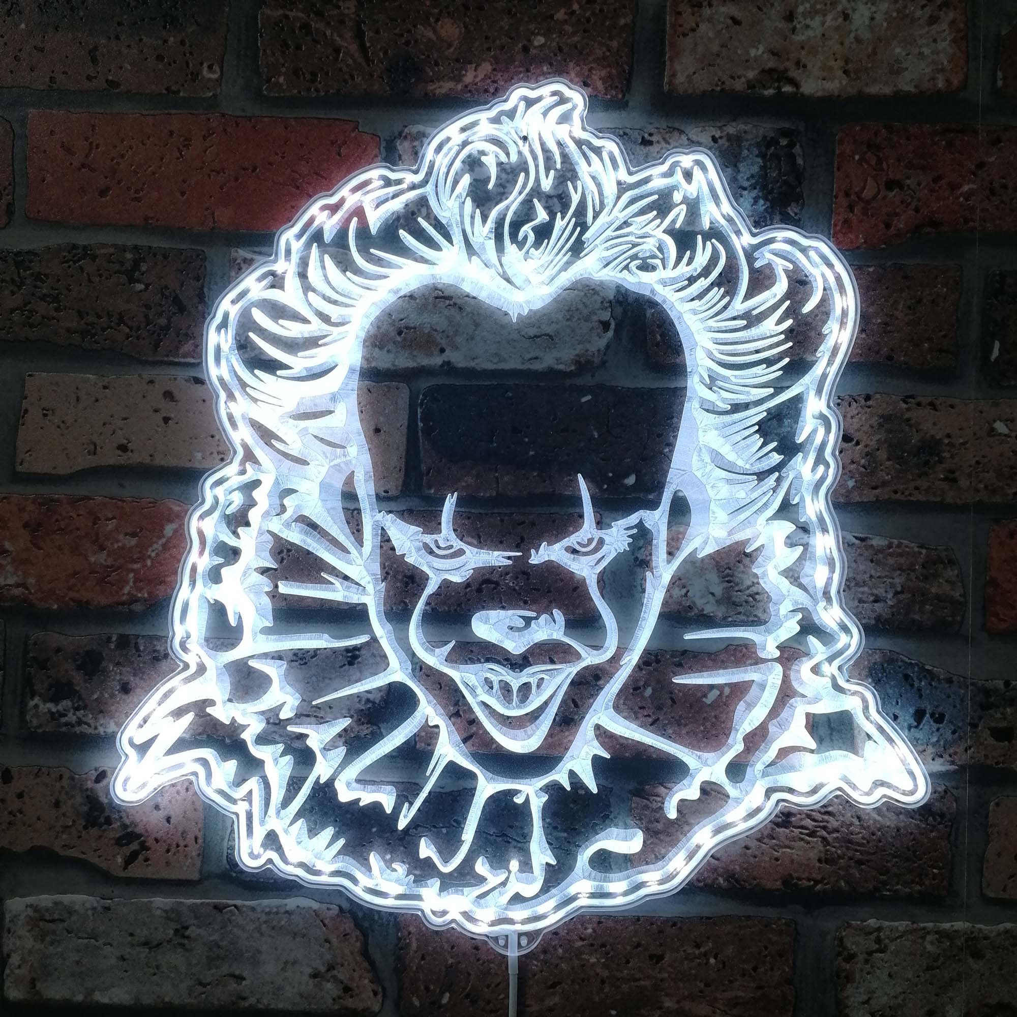 IT Pennywise Halloween Neon LED Sign with Dynamic RGB Colors - Image 5