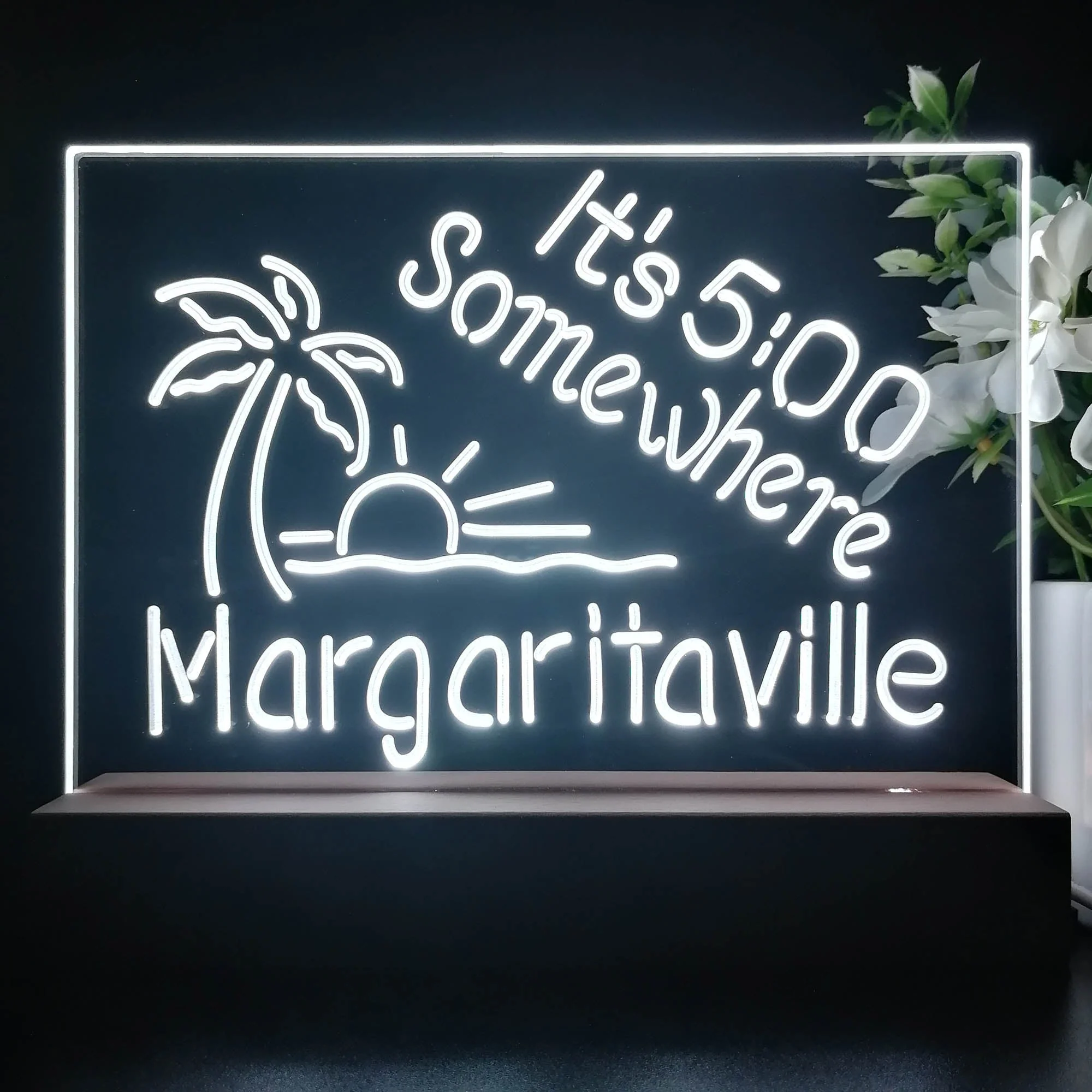 It's 500 Somewhere Margaritaville Neon Sign Pub Bar Lamp - Image 3