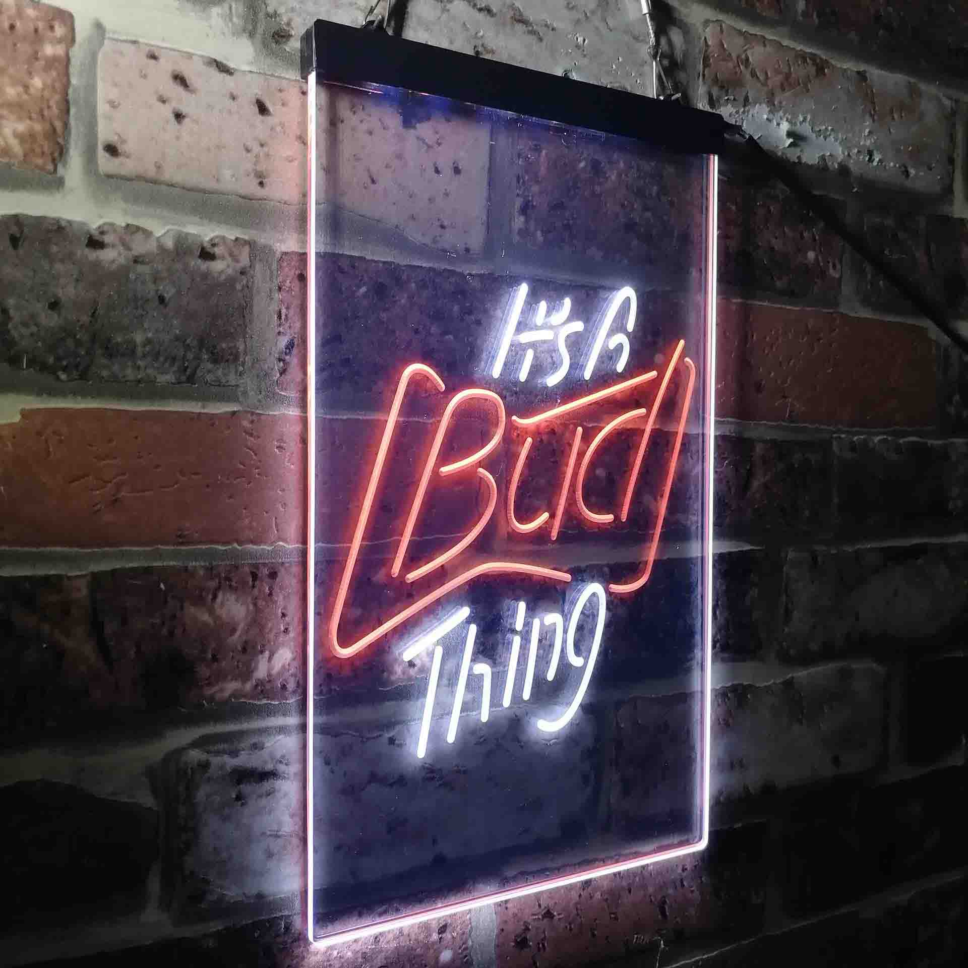 It's Bud Thing Beer Man Cave Bar Neon-Like LED Sign - Image 24