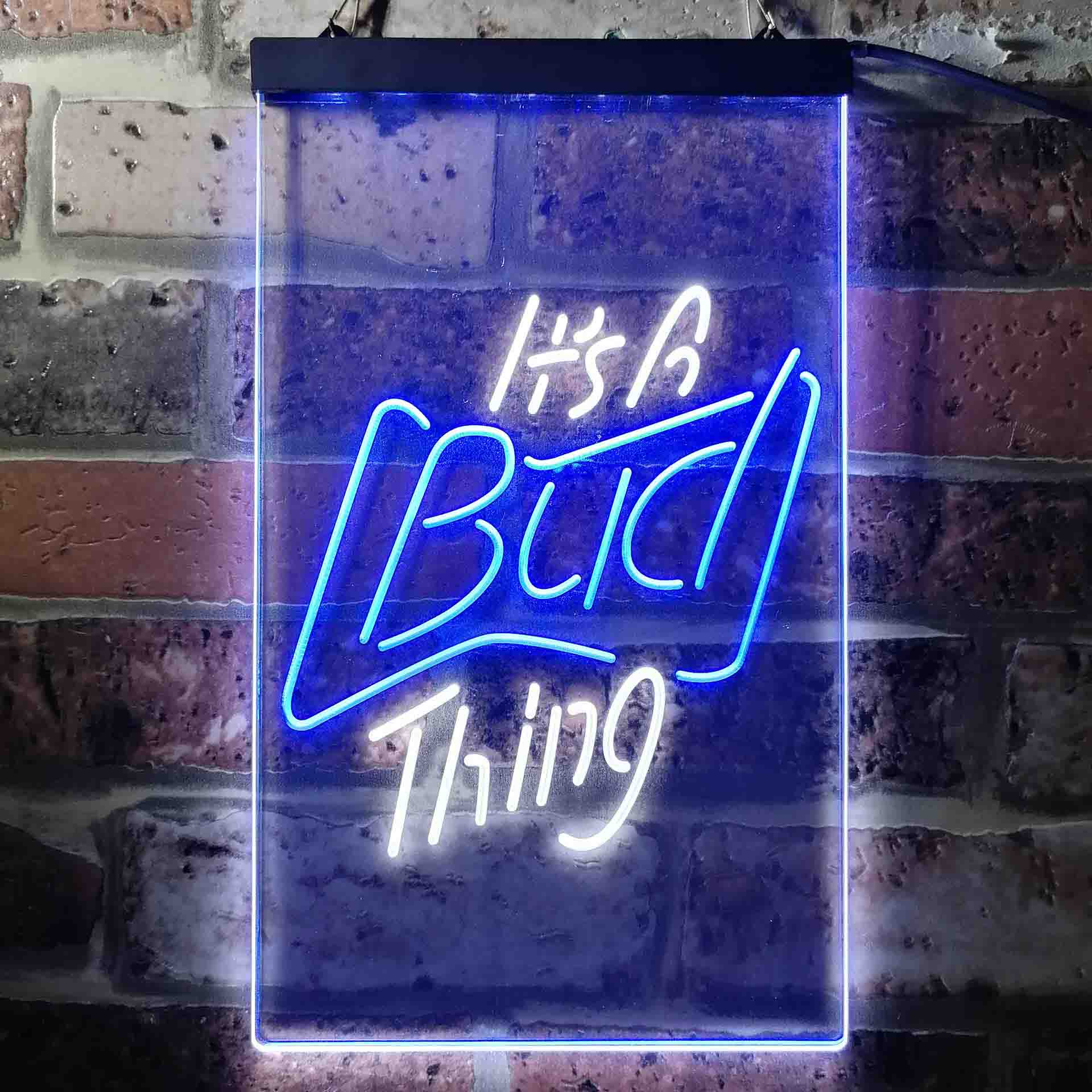 It's Bud Thing Beer Man Cave Bar Neon-Like LED Sign - Image 4