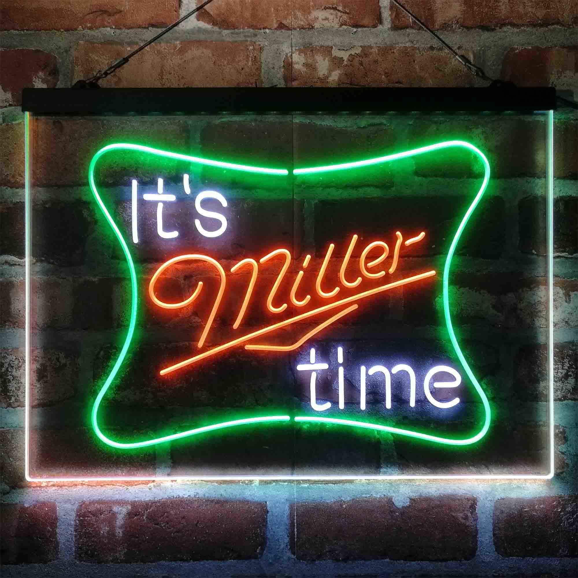 It's Miller Time Neon 3-Color LED Sign - Image 2