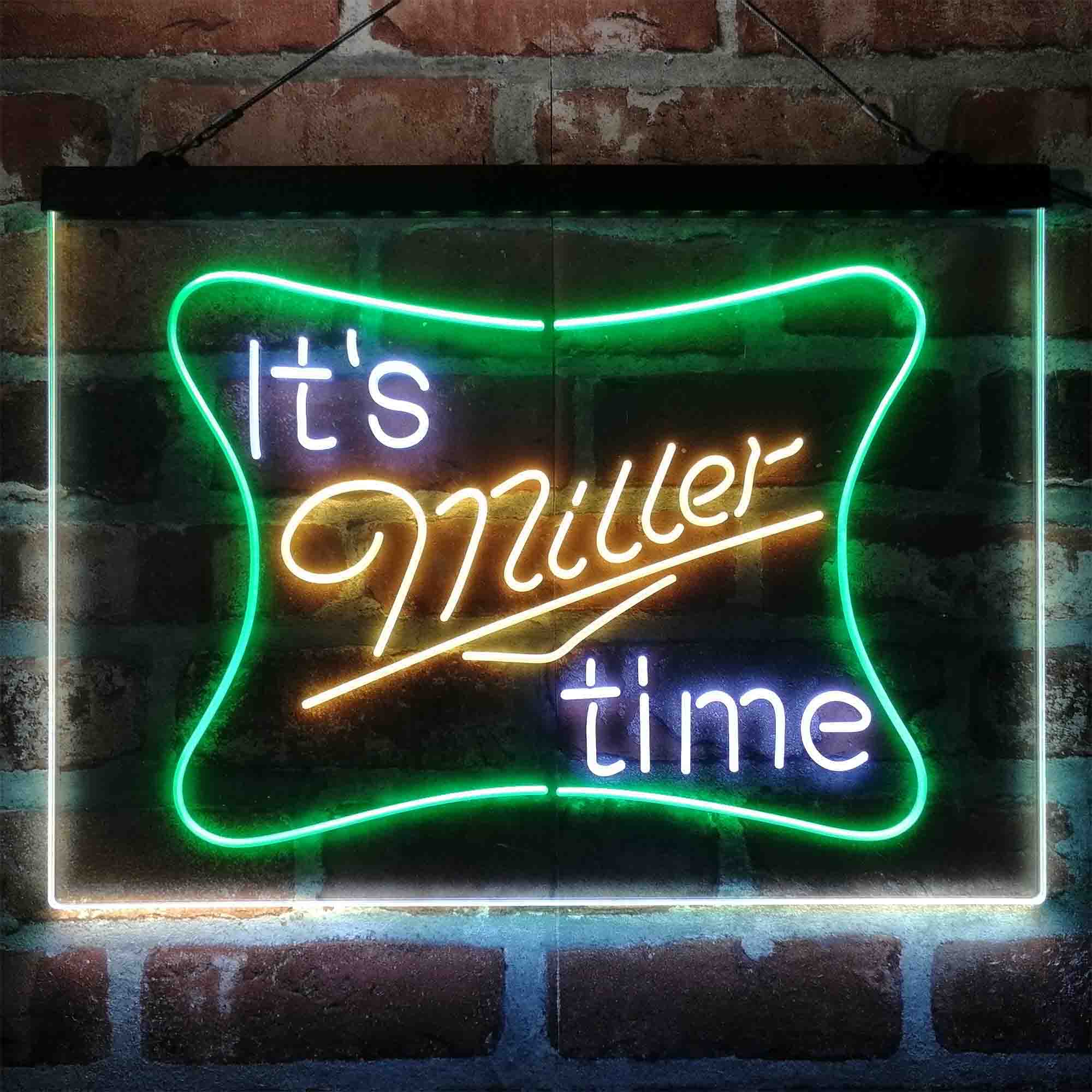 It's Miller Time Neon 3-Color LED Sign - Image 3