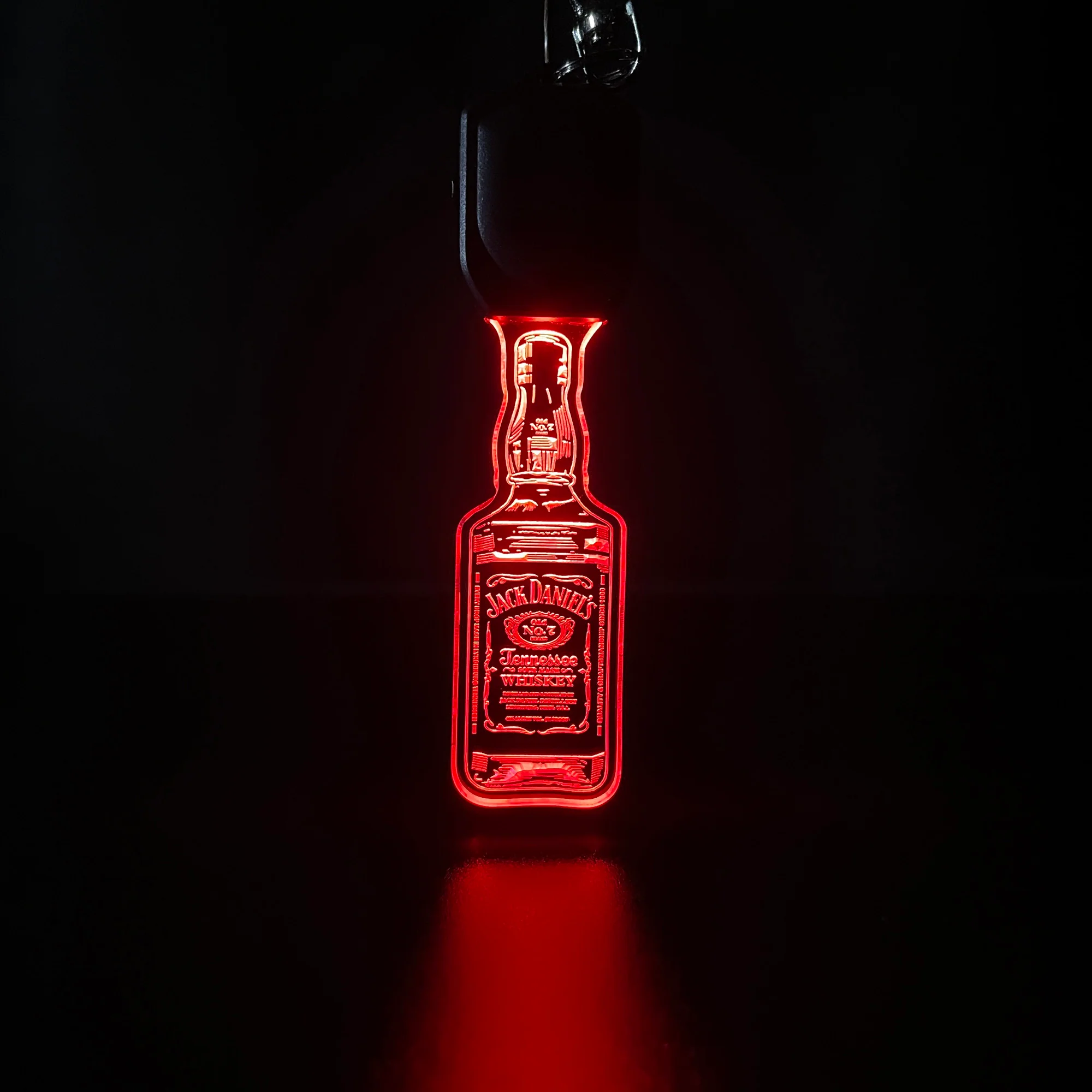 Jack Daniel's LED Light Acrylic Keychain , Christmas Tree Ornament - Image 4