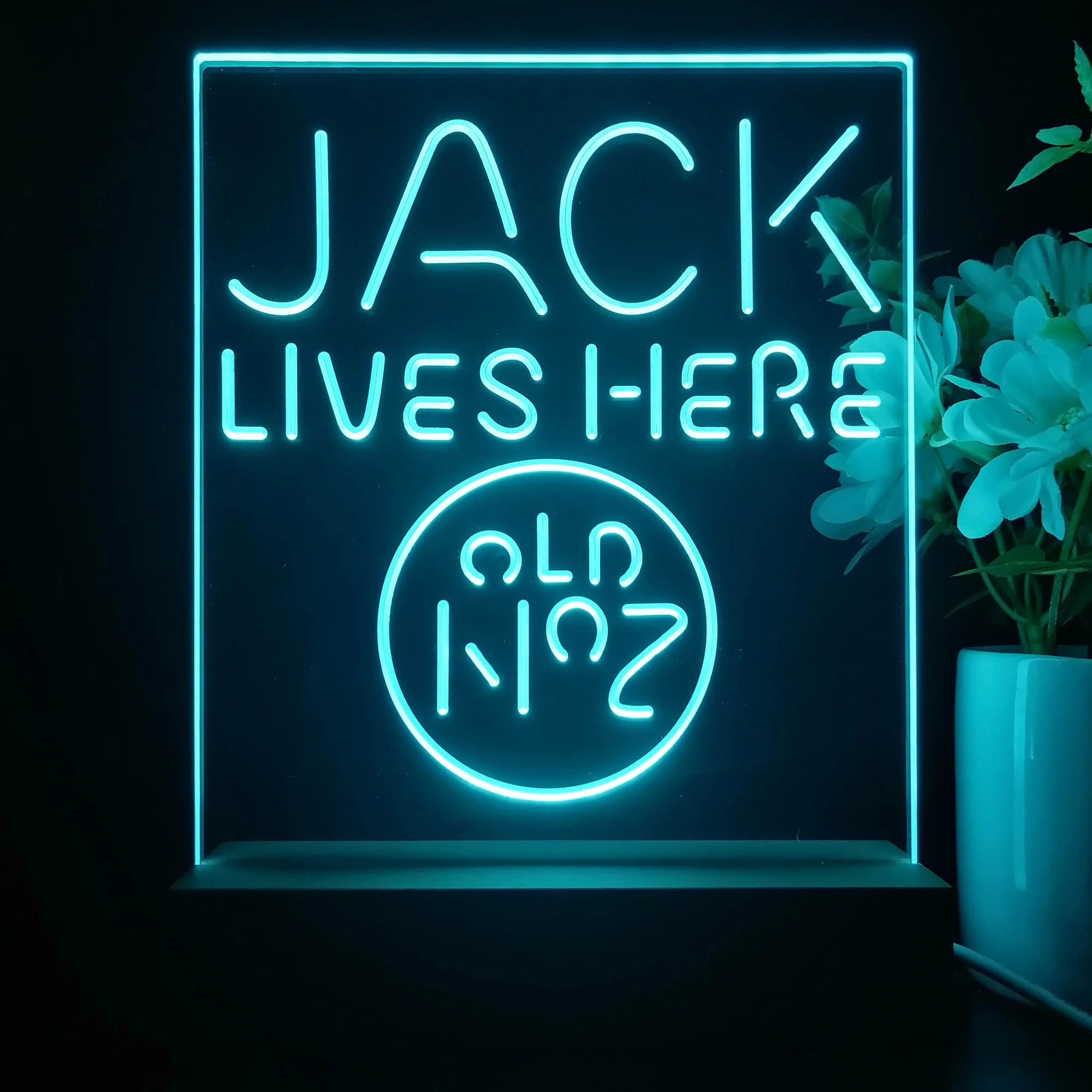 Jack Lives Here 3D Illusion Night Light Desk Lamp - Image 2