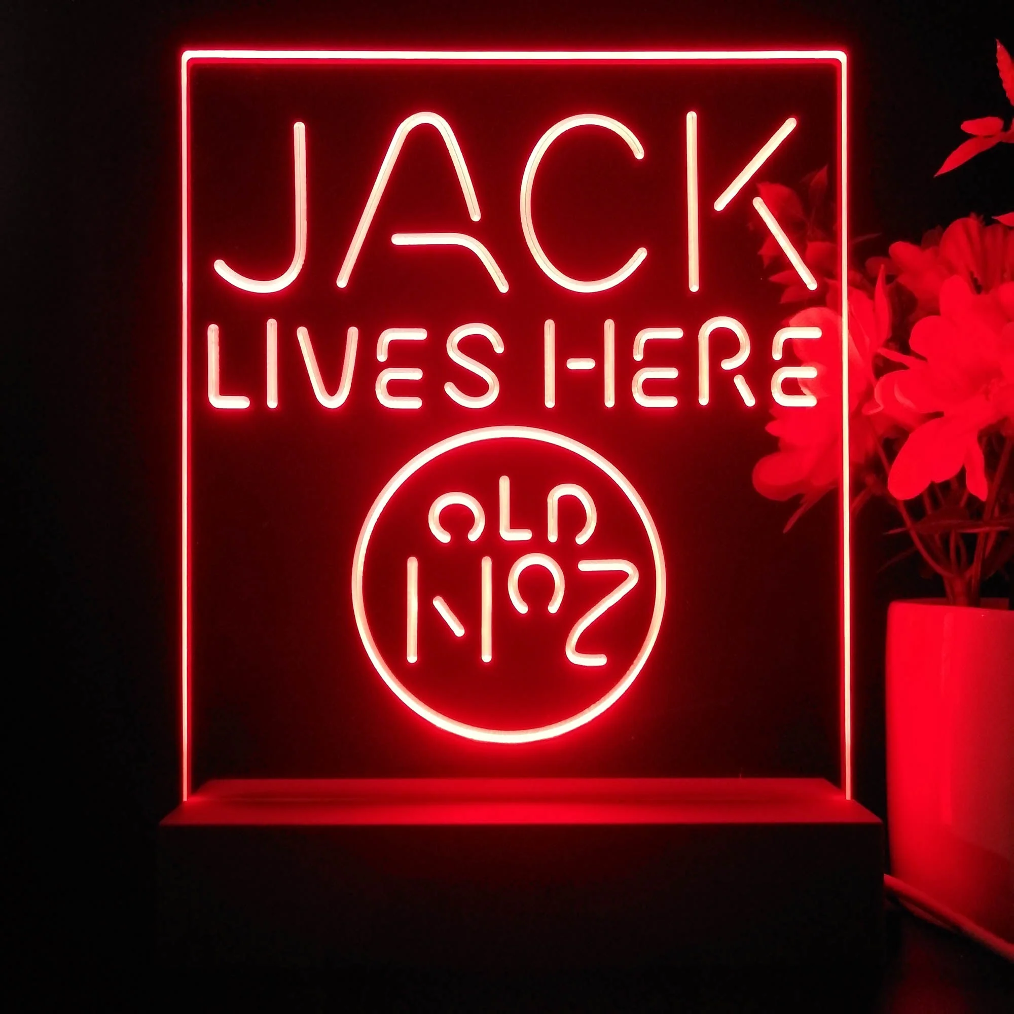 Jack Lives Here 3D Illusion Night Light Desk Lamp - Image 3