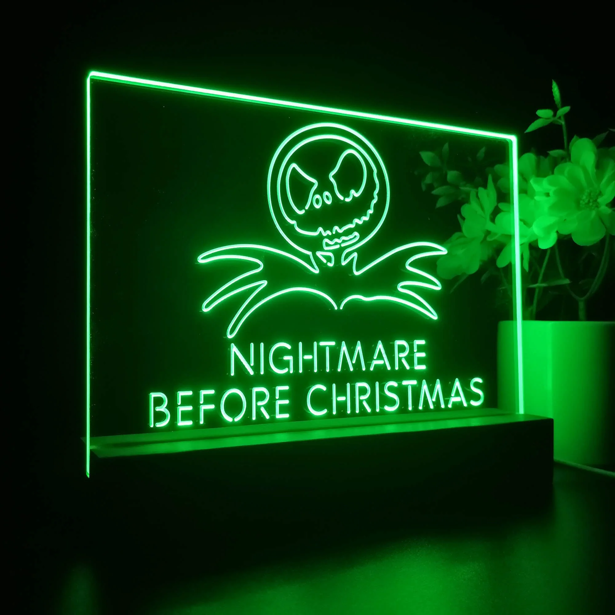 Jack Skellington Nightmare before Christmas 3D Illusion Night Light Desk Lamp - Image 6