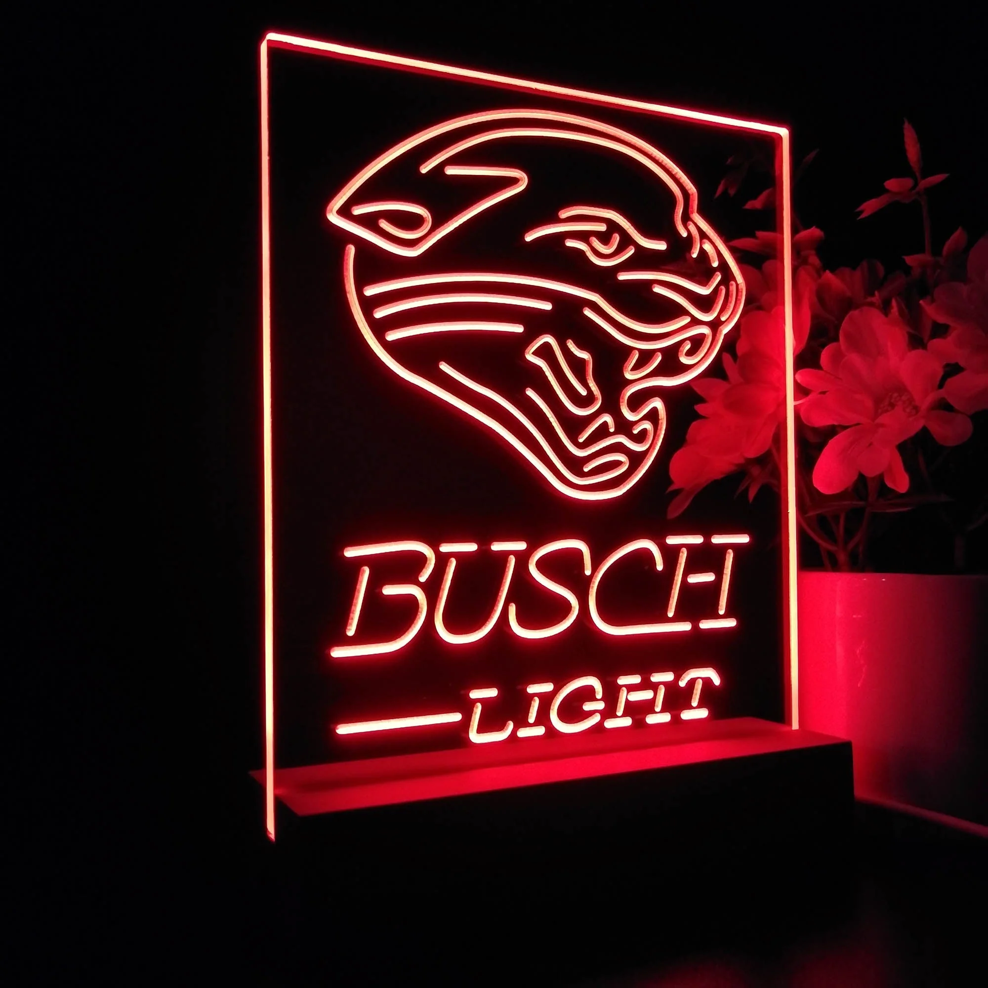 Jacksonville Jaguars Busch Light Neon Sign Pub Bar Lamp - Image 7