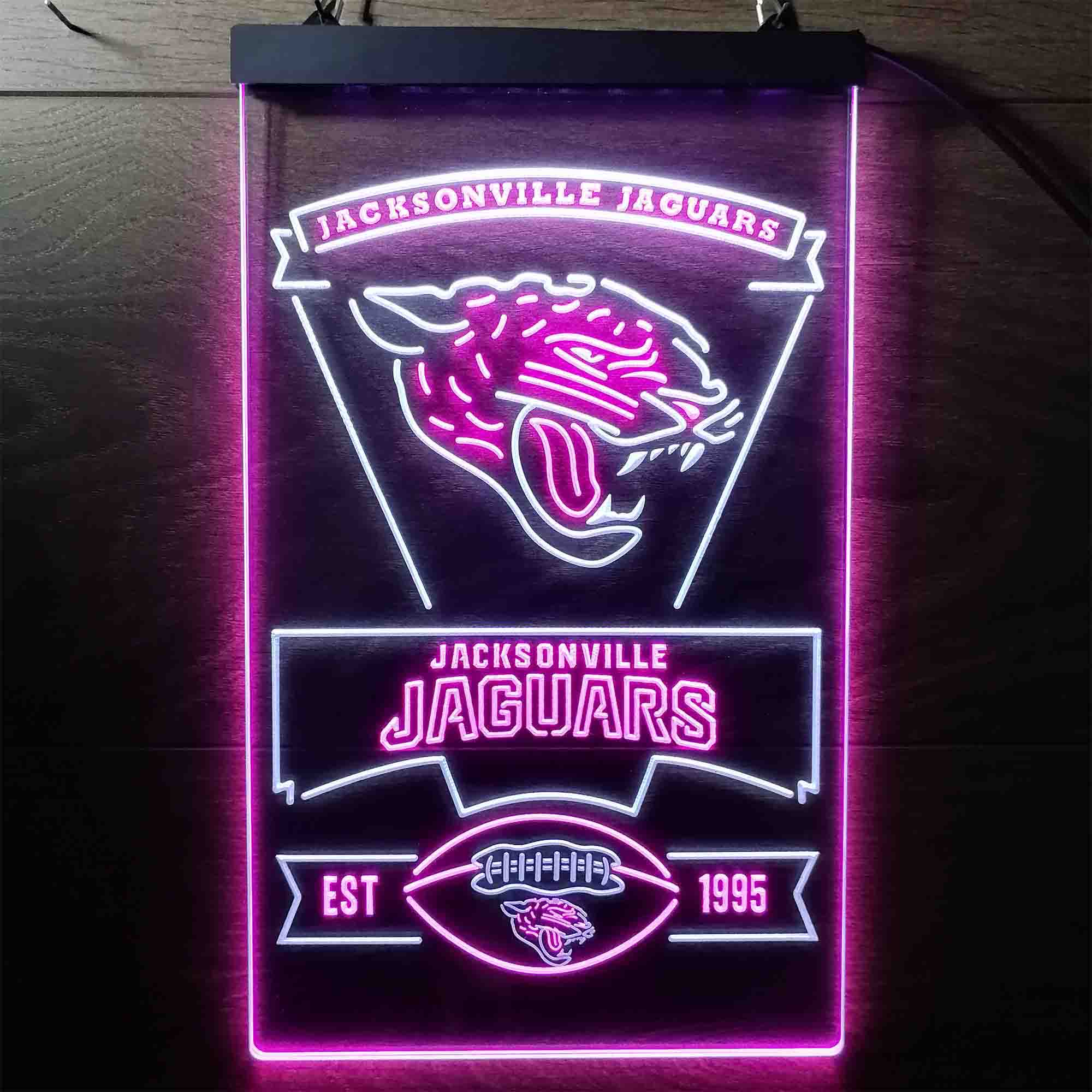 Jacksonville Jaguars Est. 1995 Neon-Like LED Sign - Image 10