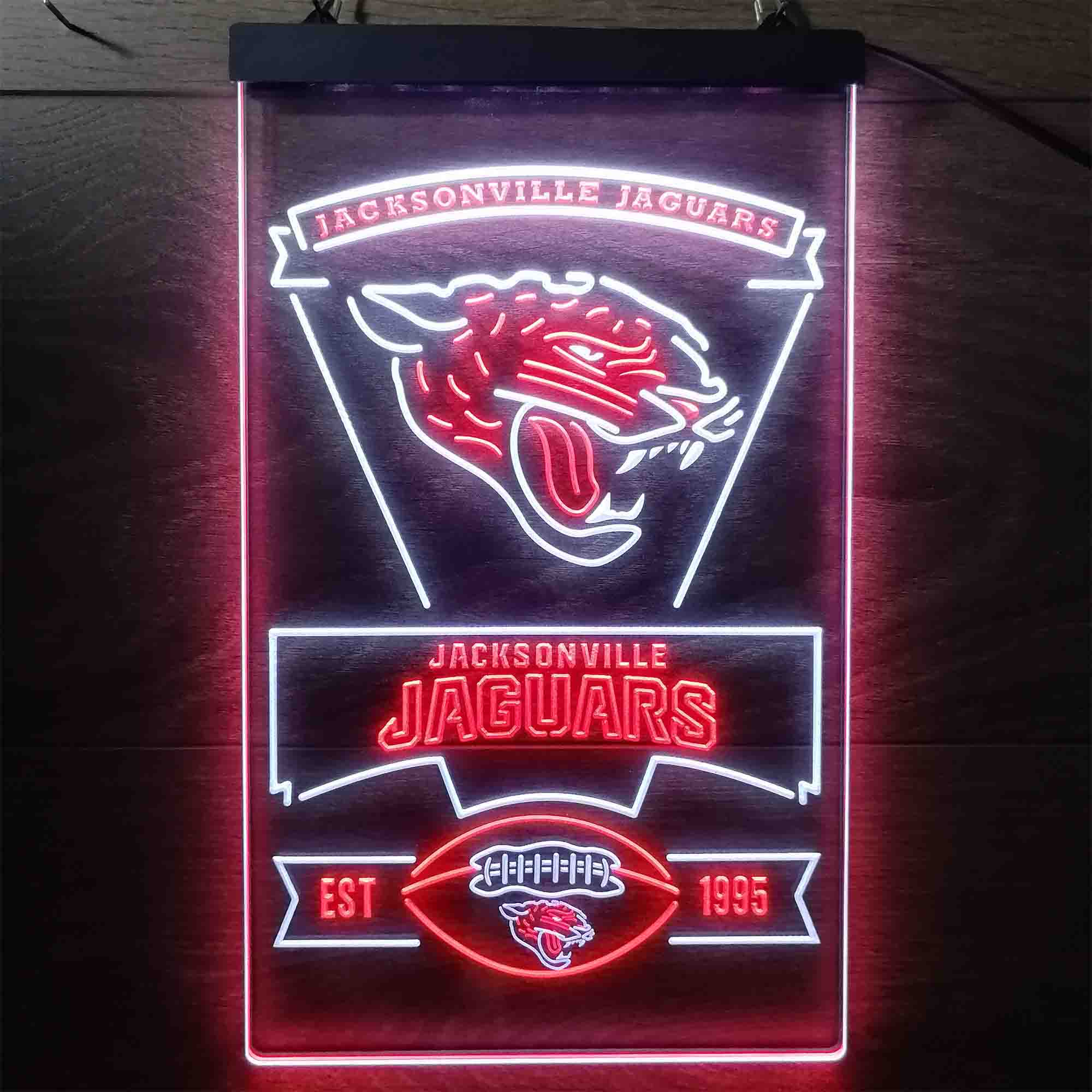 Jacksonville Jaguars Est. 1995 Neon-Like LED Sign - Image 5