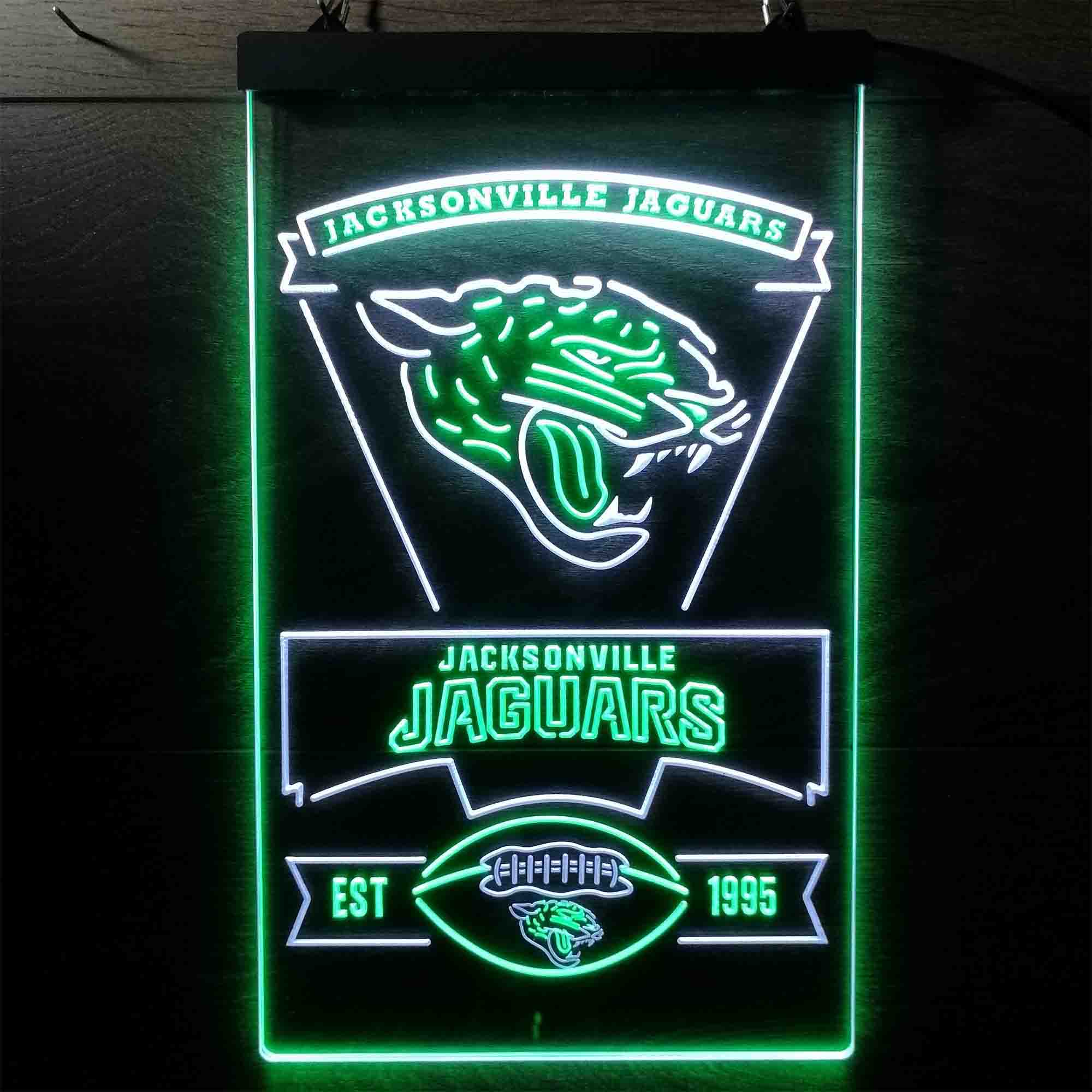 Jacksonville Jaguars Est. 1995 Neon-Like LED Sign - Image 7