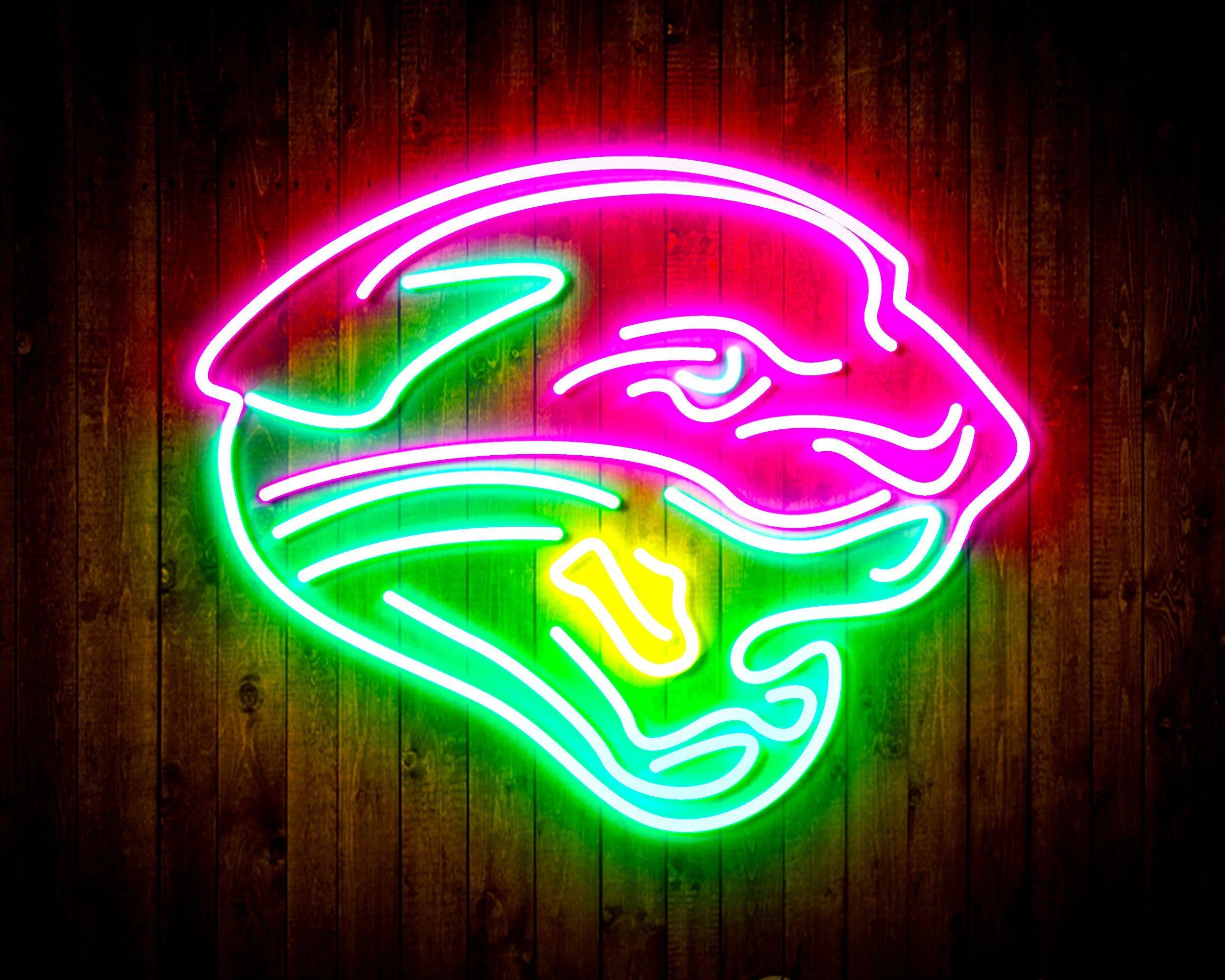 Jacksonville Jaguars Neon-Like Flex LED Sign Multi Color - Image 10