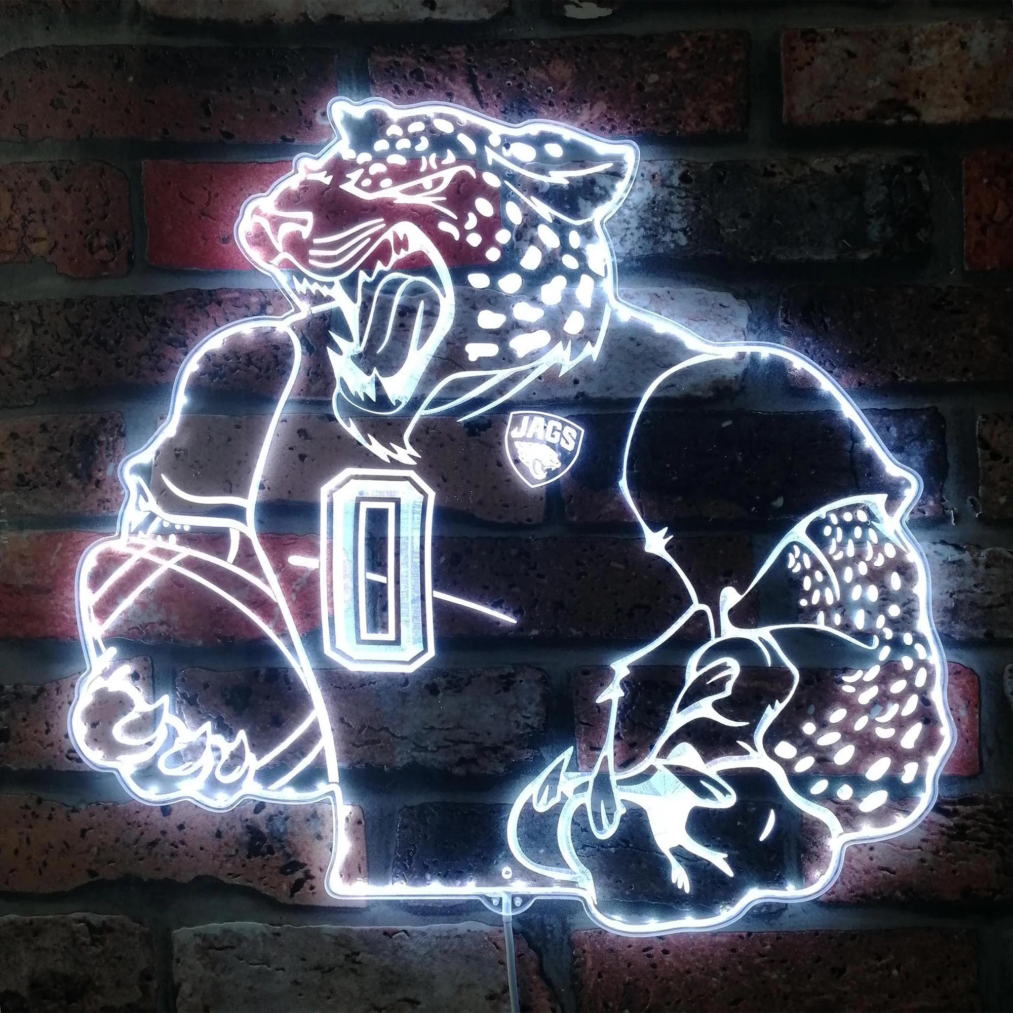 Jacksonville Jaguars NFL Neon LED Sign with Dynamic RGB Colors - Image 5