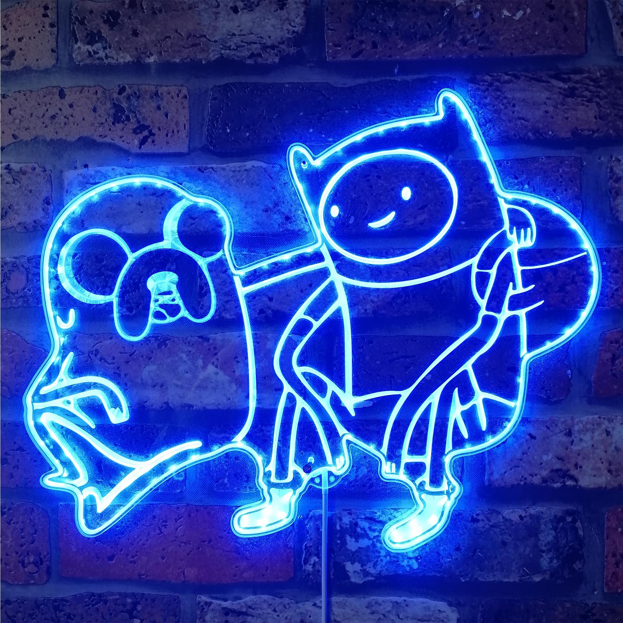 Jake & Finn Neon LED Sign with Dynamic RGB Colors - Image 4