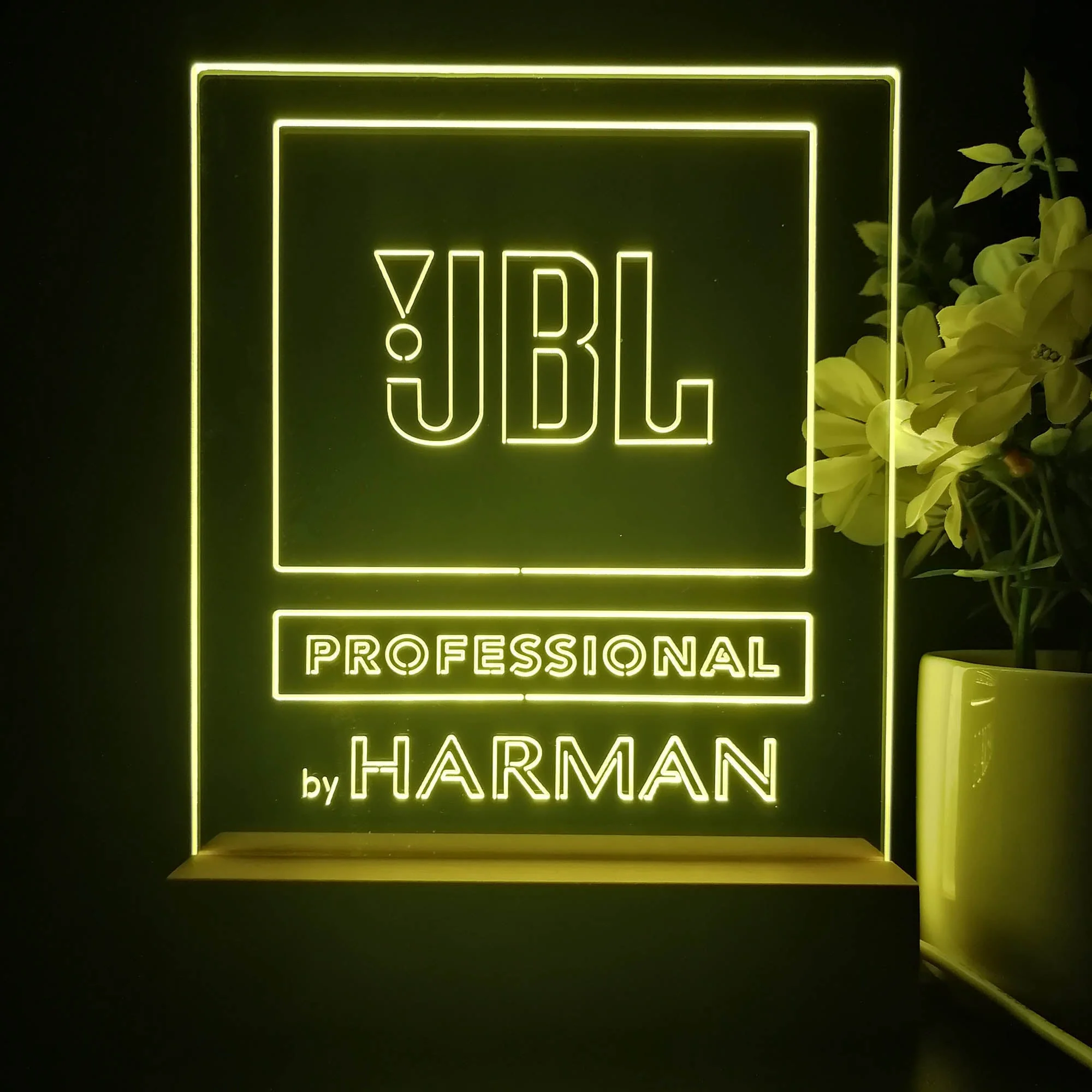 JBL Professional Harman Audio Home Theater Cinema 3D Illusion Night Light Desk Lamp - Image 4