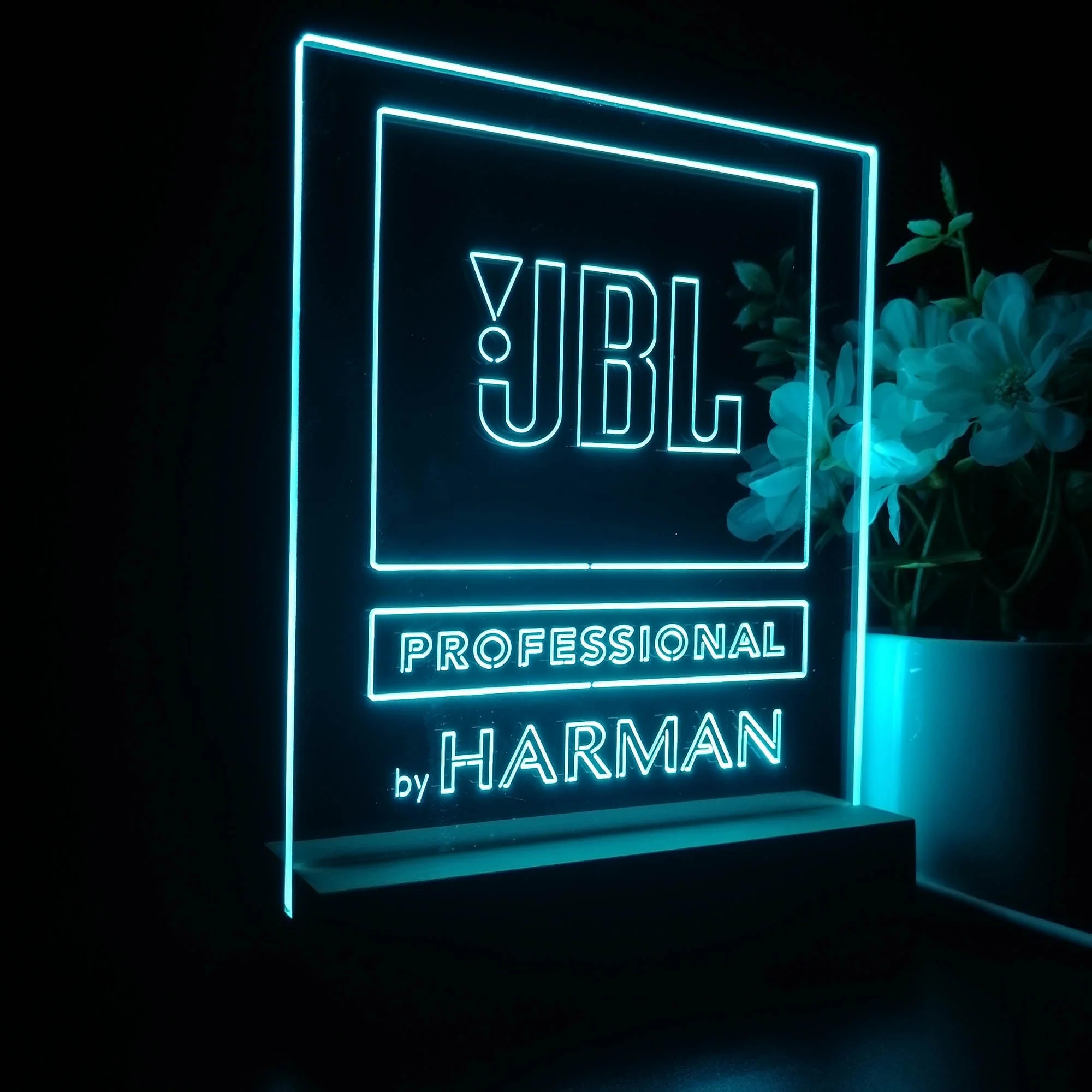 JBL Professional Harman Audio Home Theater Cinema 3D Illusion Night Light Desk Lamp - Image 5