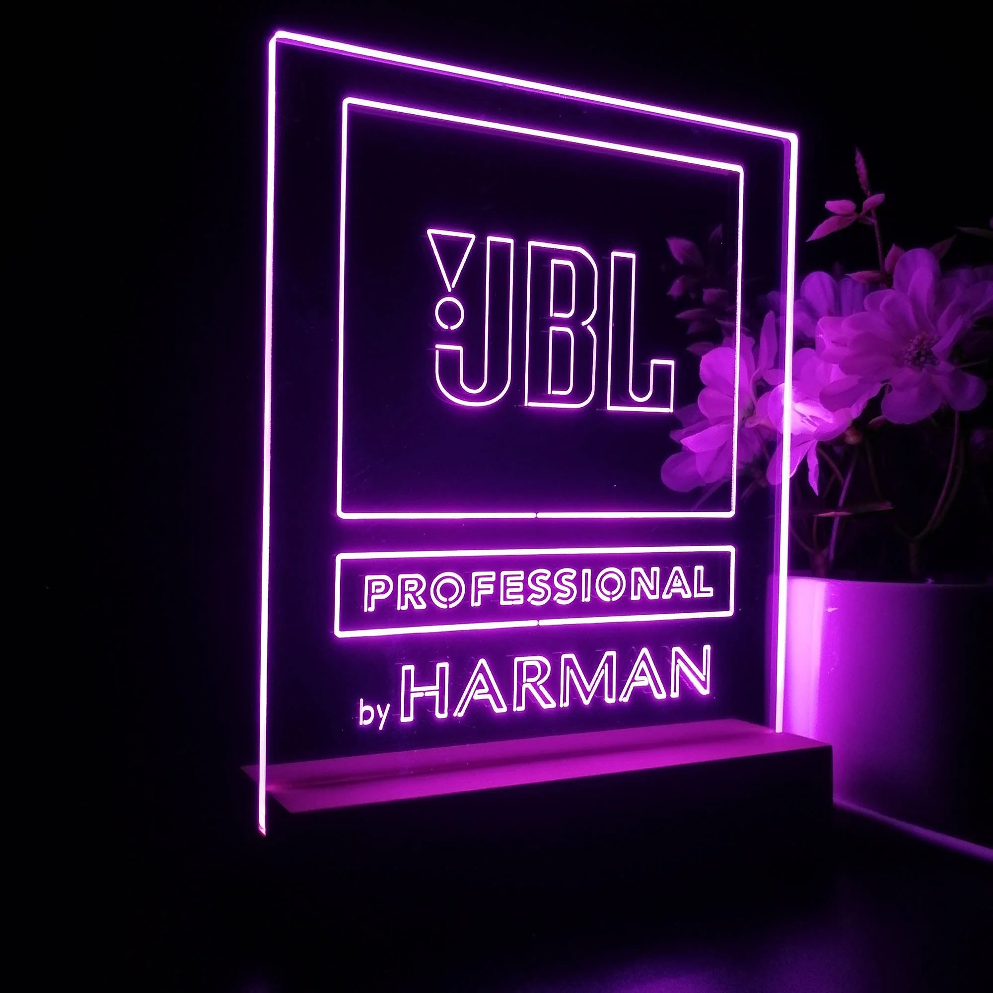 JBL Professional Harman Audio Home Theater Cinema 3D Illusion Night Light Desk Lamp - Image 7