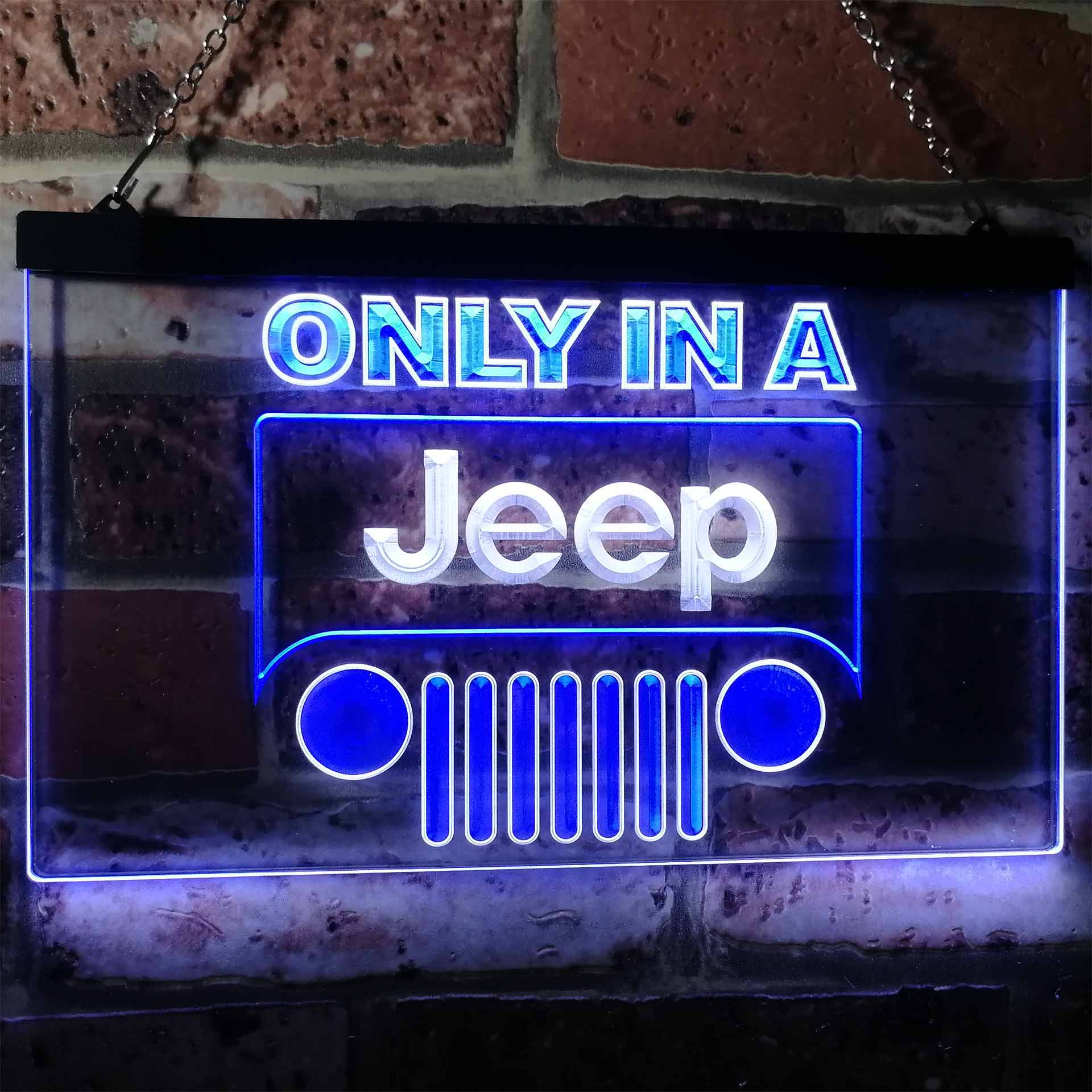 Jeep Only in A Jeep Car Neon-Like LED Sign - Image 10