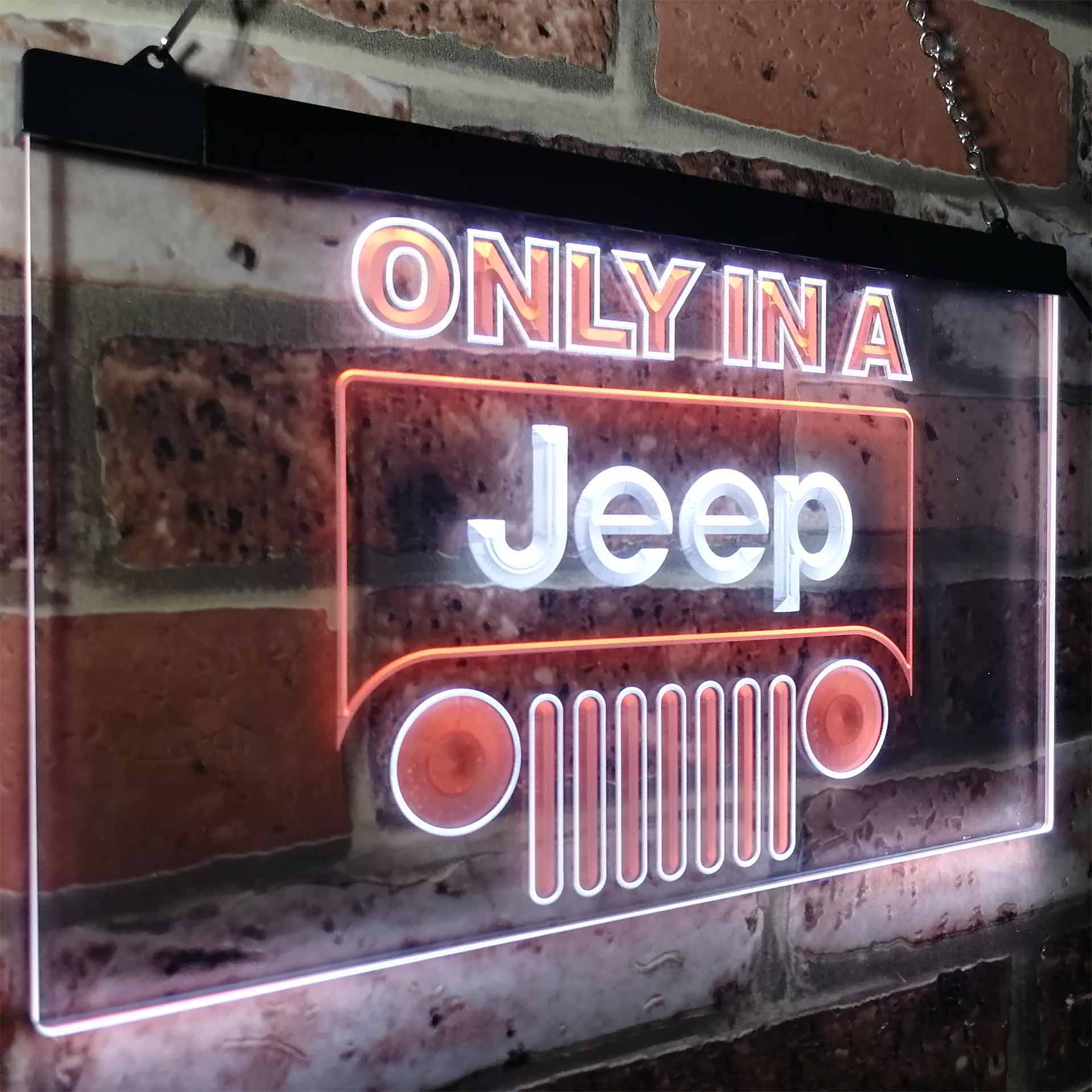Jeep Only in A Jeep Car Neon-Like LED Sign - Image 16