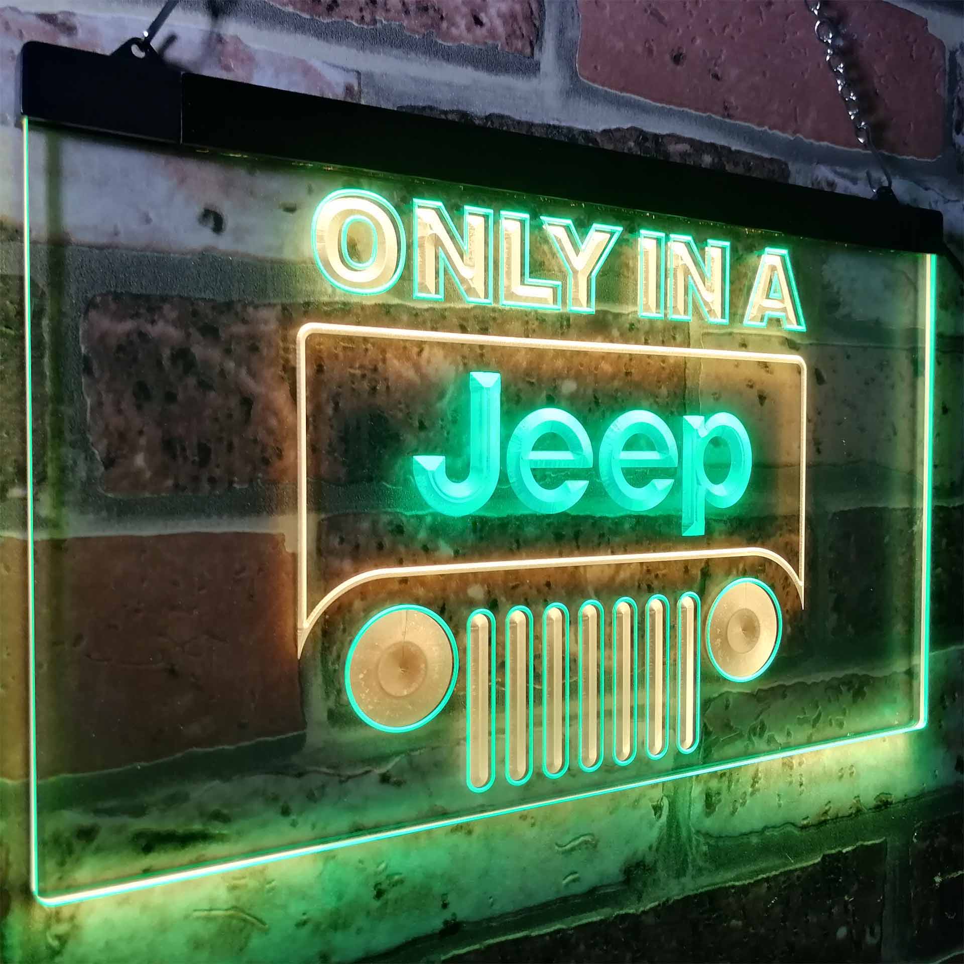 Jeep Only in A Jeep Car Neon-Like LED Sign - Image 17