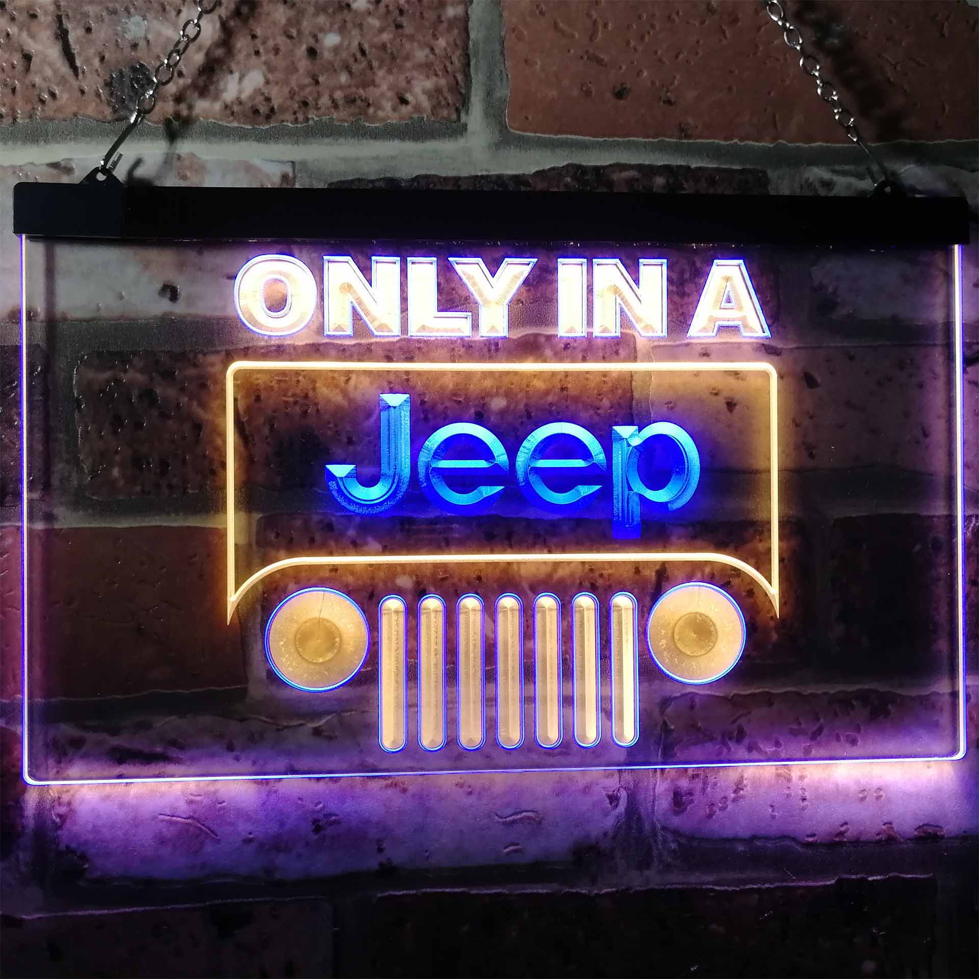 Jeep Only in A Jeep Car Neon-Like LED Sign - Image 2