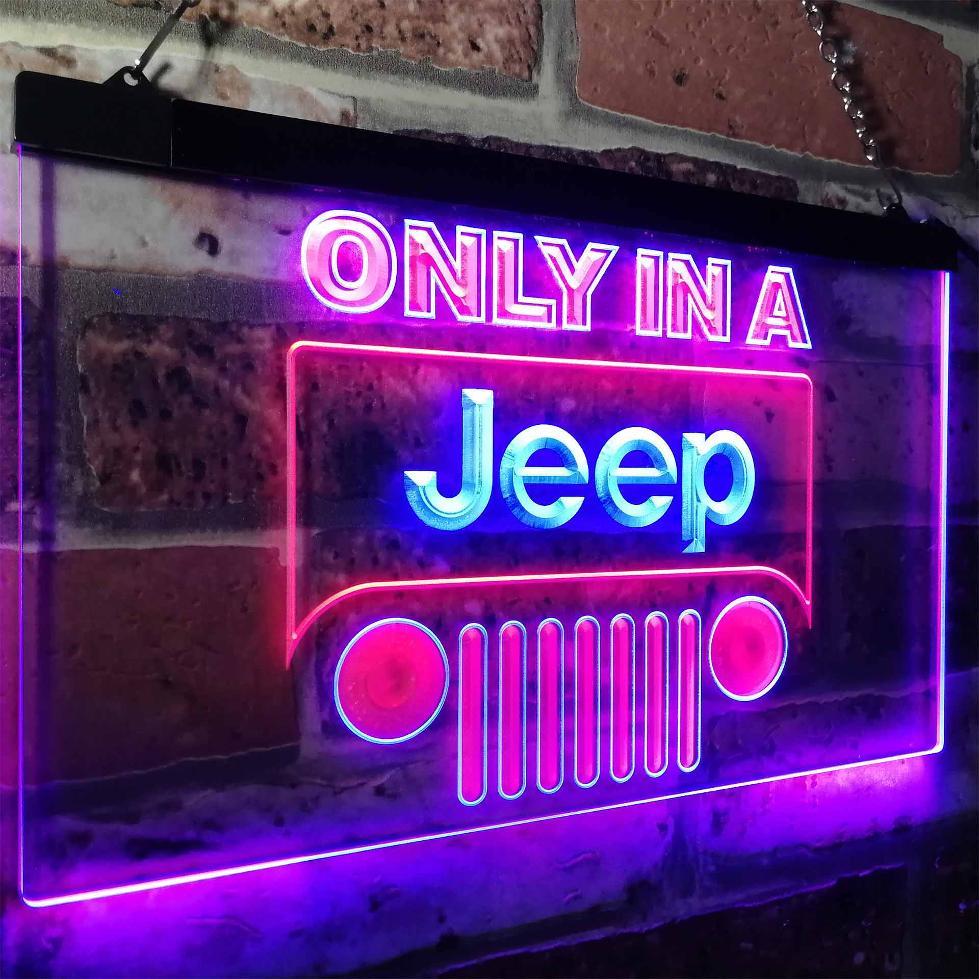 Jeep Only in A Jeep Car Neon-Like LED Sign - Image 22