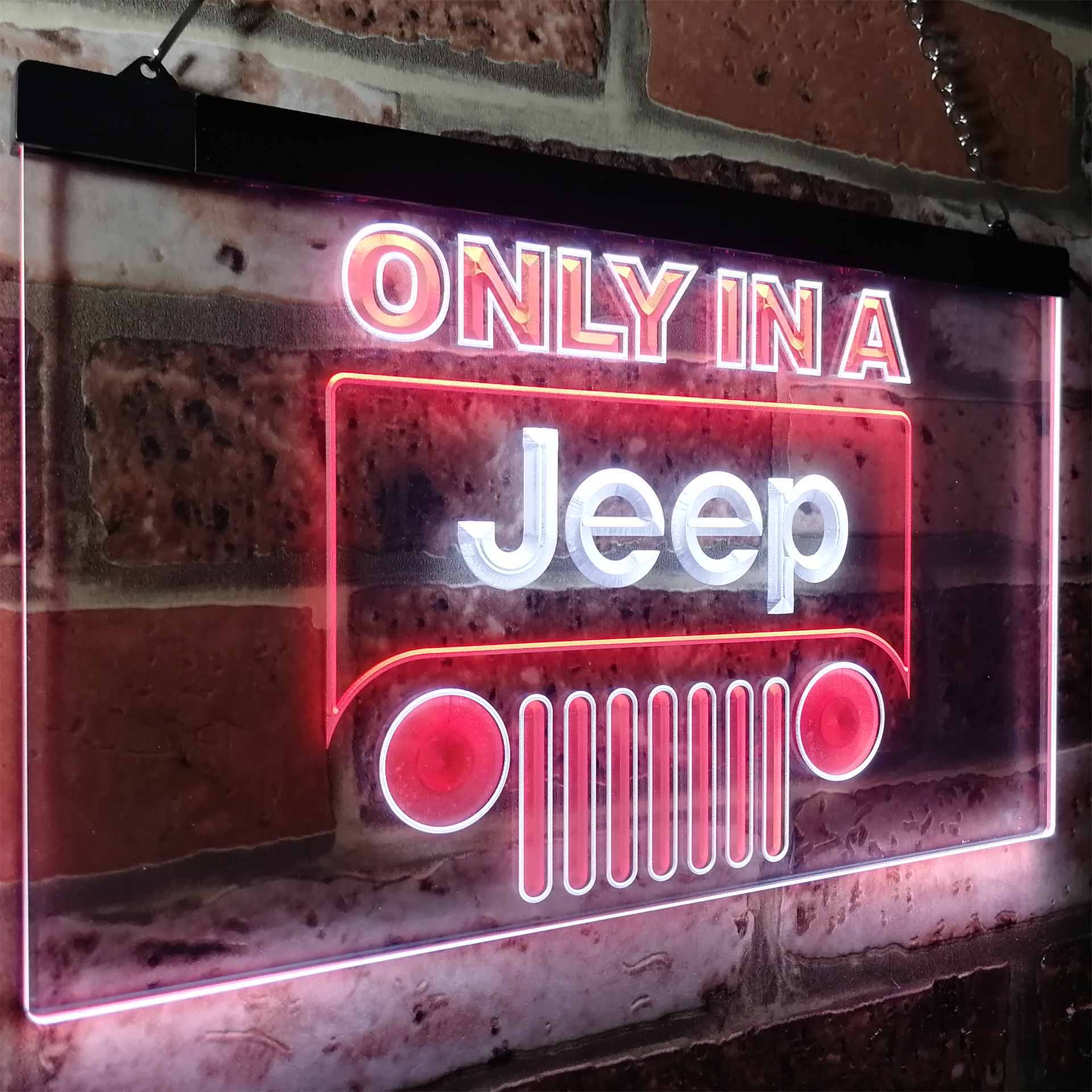 Jeep Only in A Jeep Car Neon-Like LED Sign - Image 24
