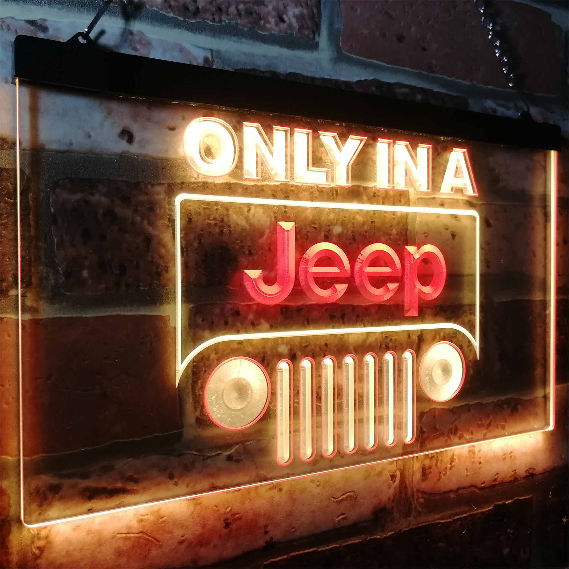 Jeep Only in A Jeep Car Neon-Like LED Sign - Image 26