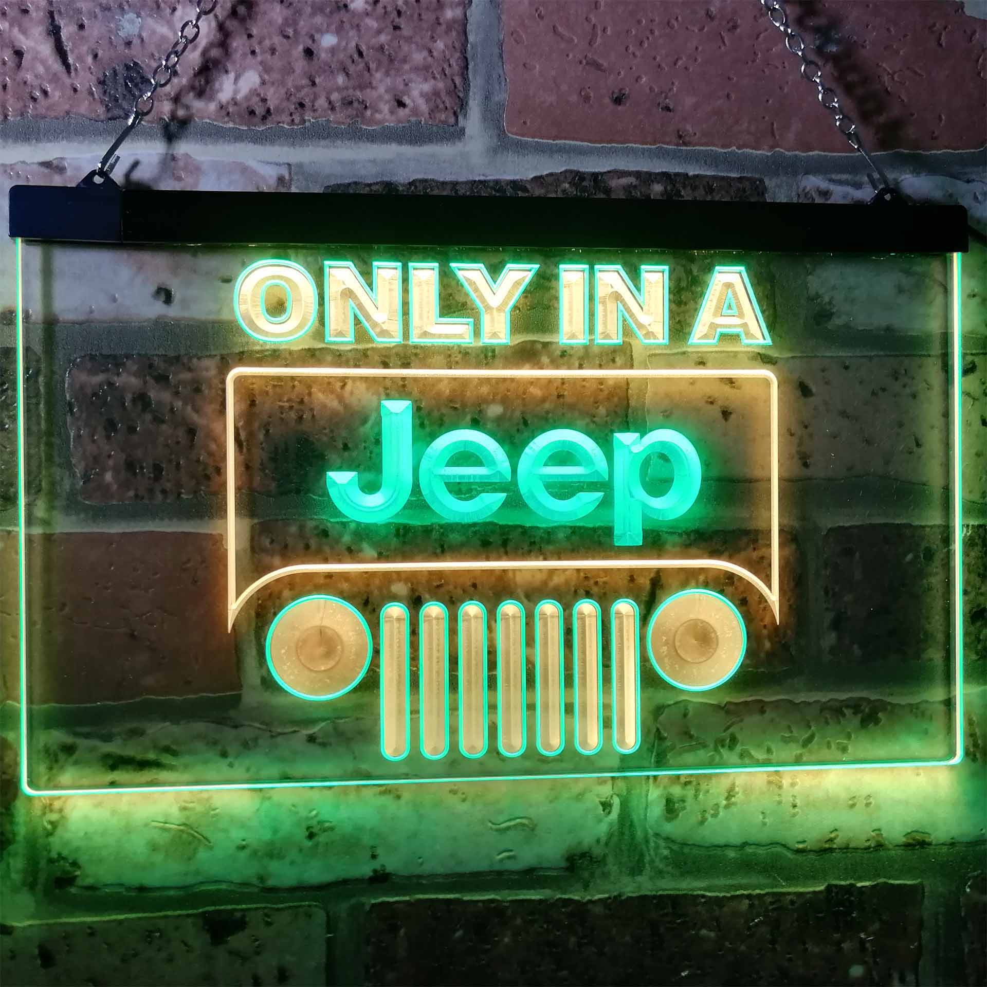 Jeep Only in A Jeep Car Neon-Like LED Sign - Image 4