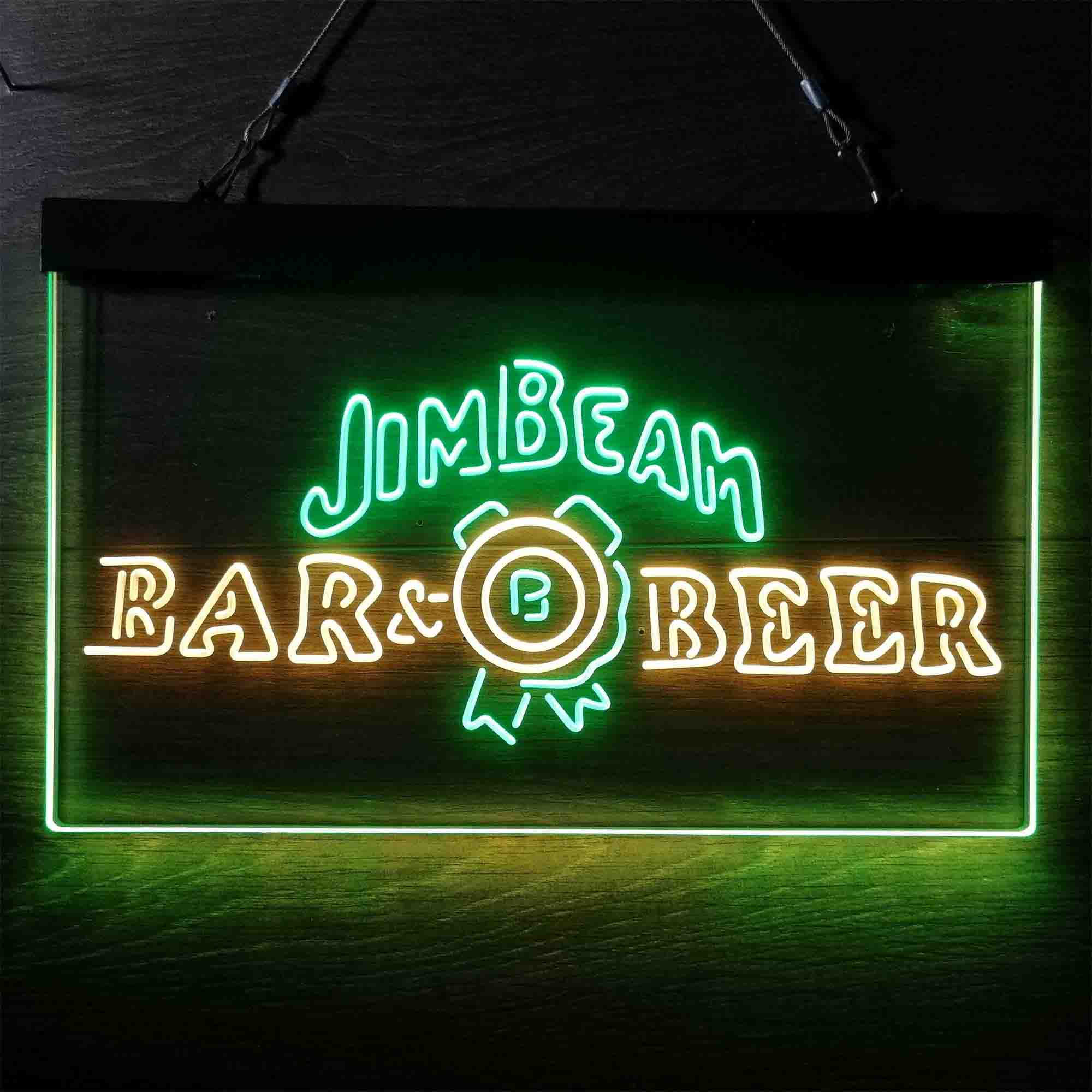 Jim Beam Bar Beer Neon-Like LED Sign - Image 2