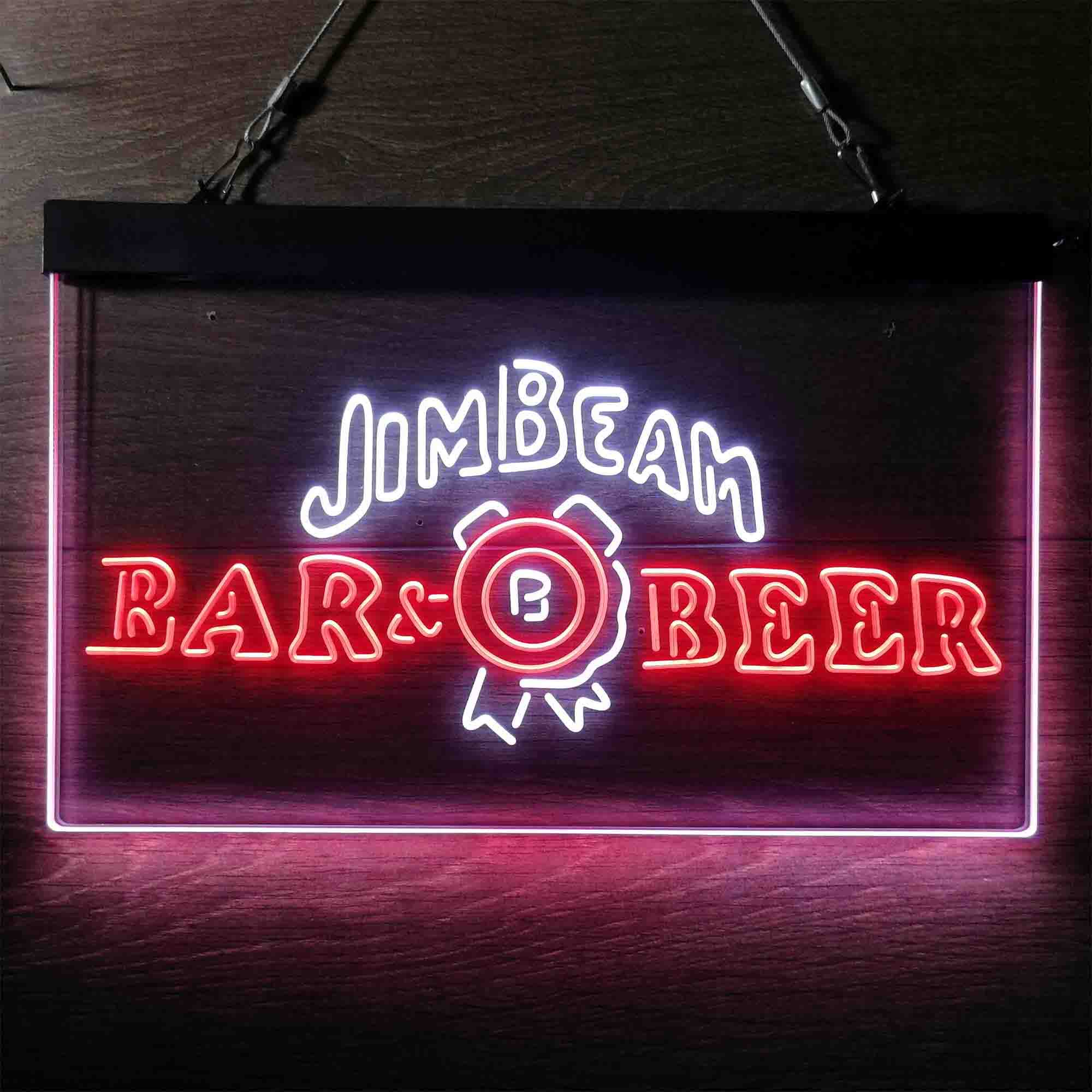 Jim Beam Bar Beer Neon-Like LED Sign - Image 9