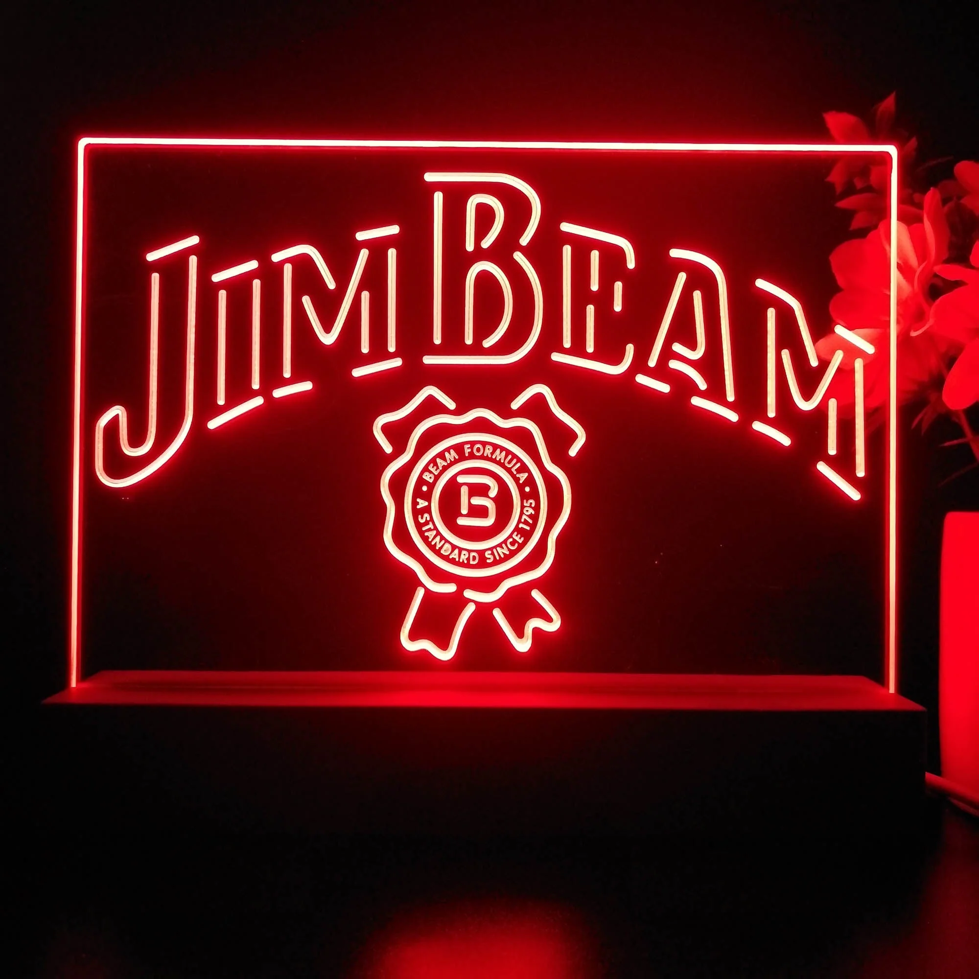 Jim Beam Beer Neon Sign Pub Bar Lamp - Image 3